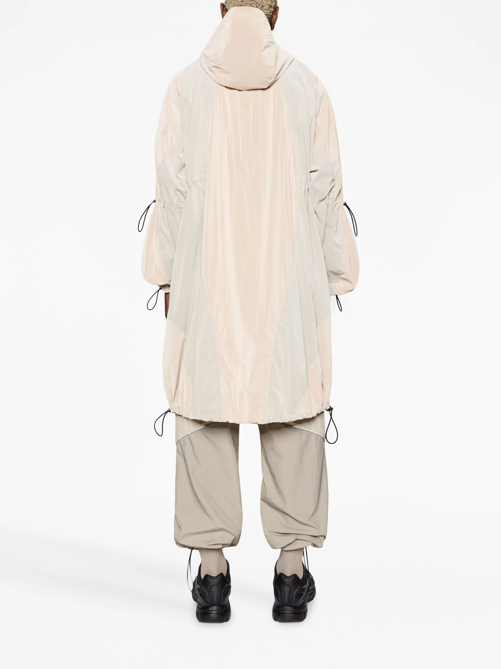 drawstring hooded parka