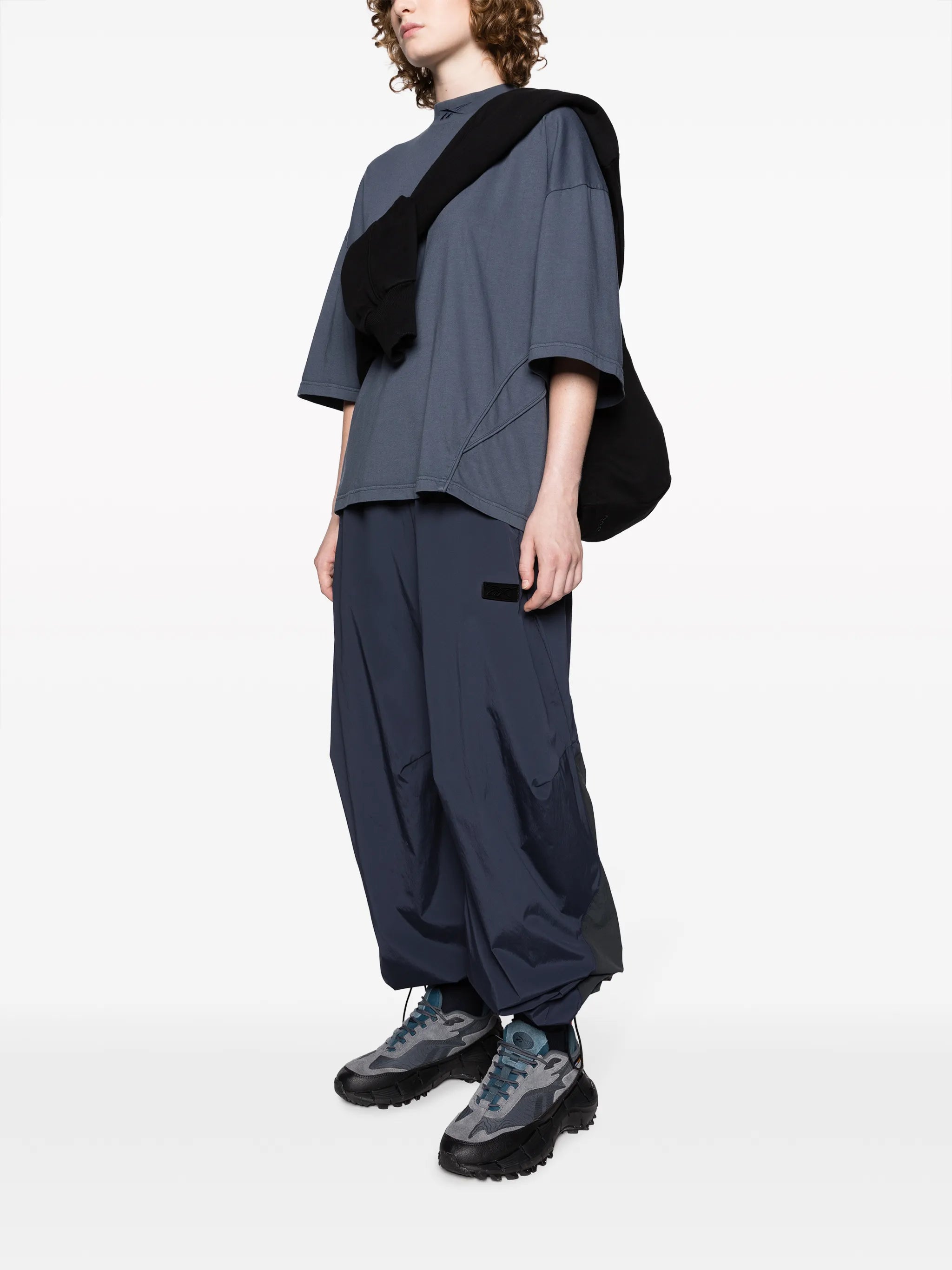 straight-leg drawstring track pants