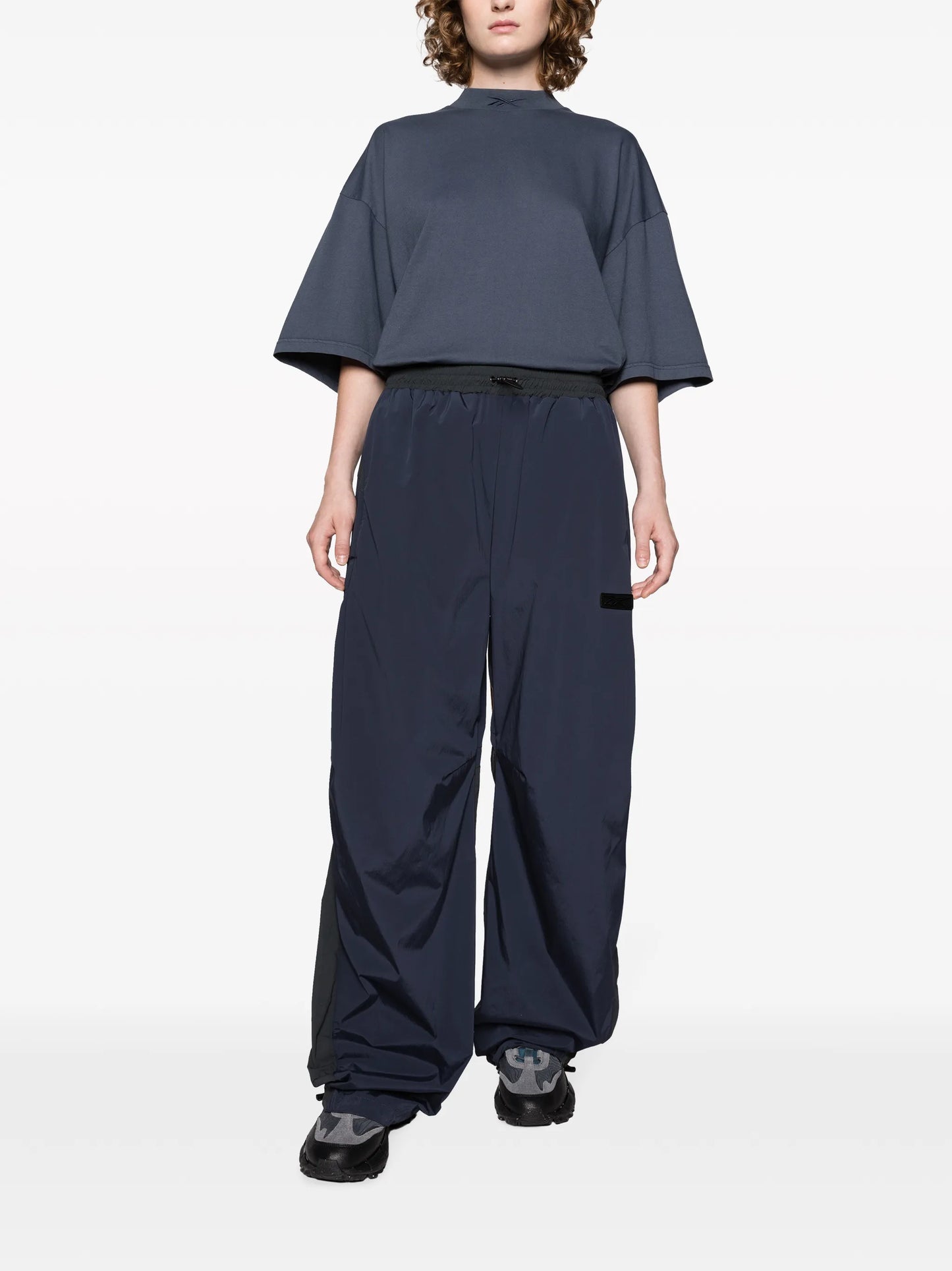 straight-leg drawstring track pants