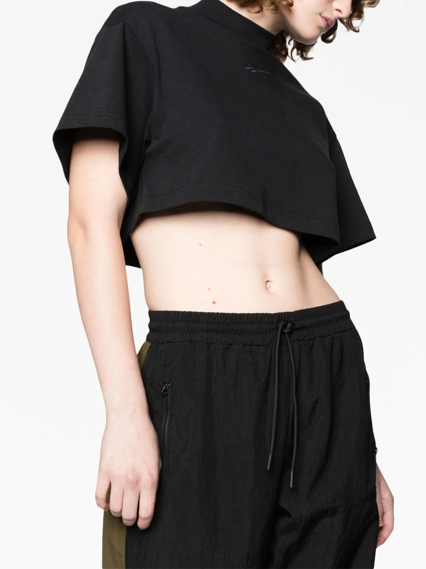 Vector cropped cotton T-shirt
