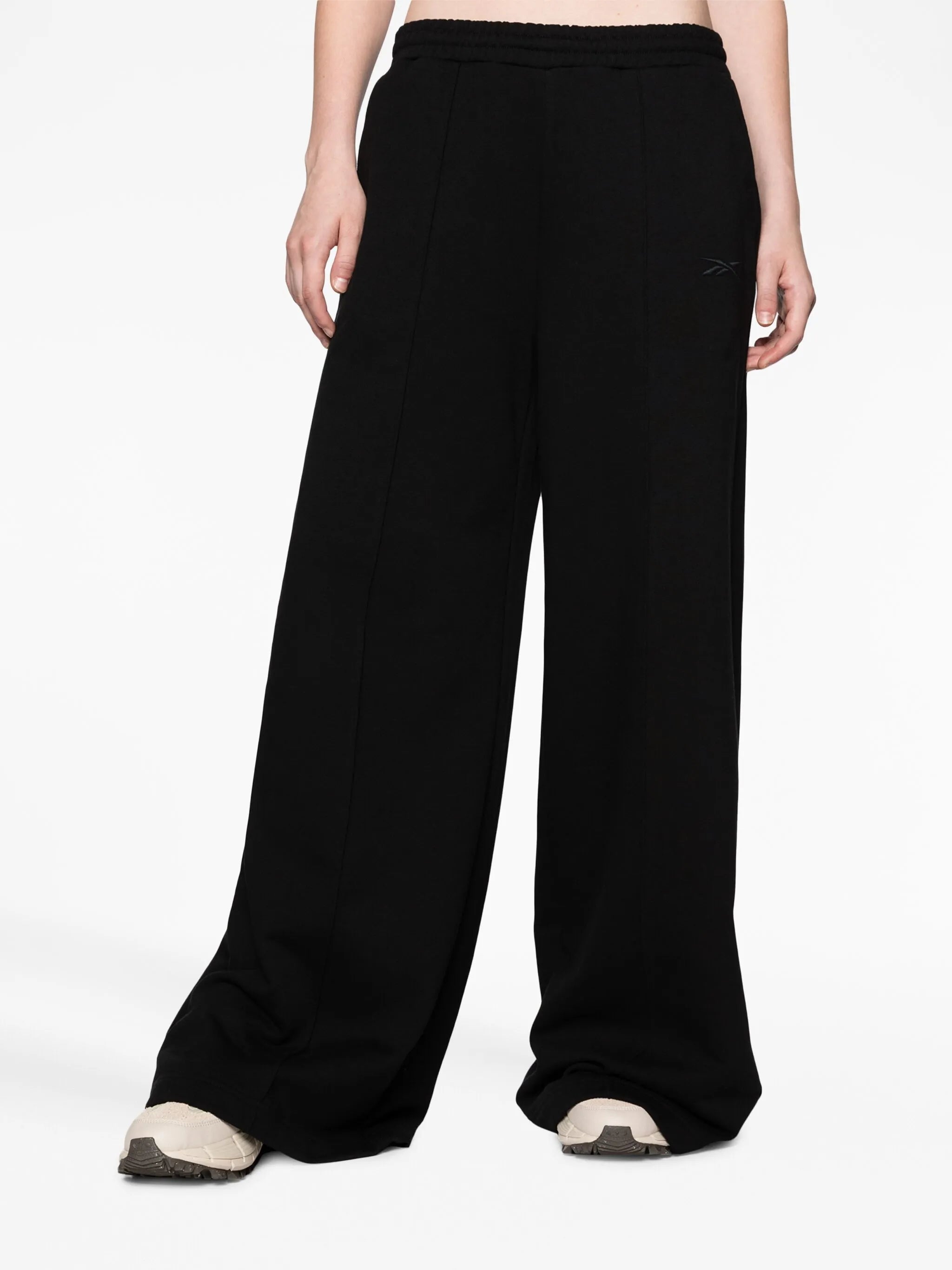 wide-leg cotton track pants