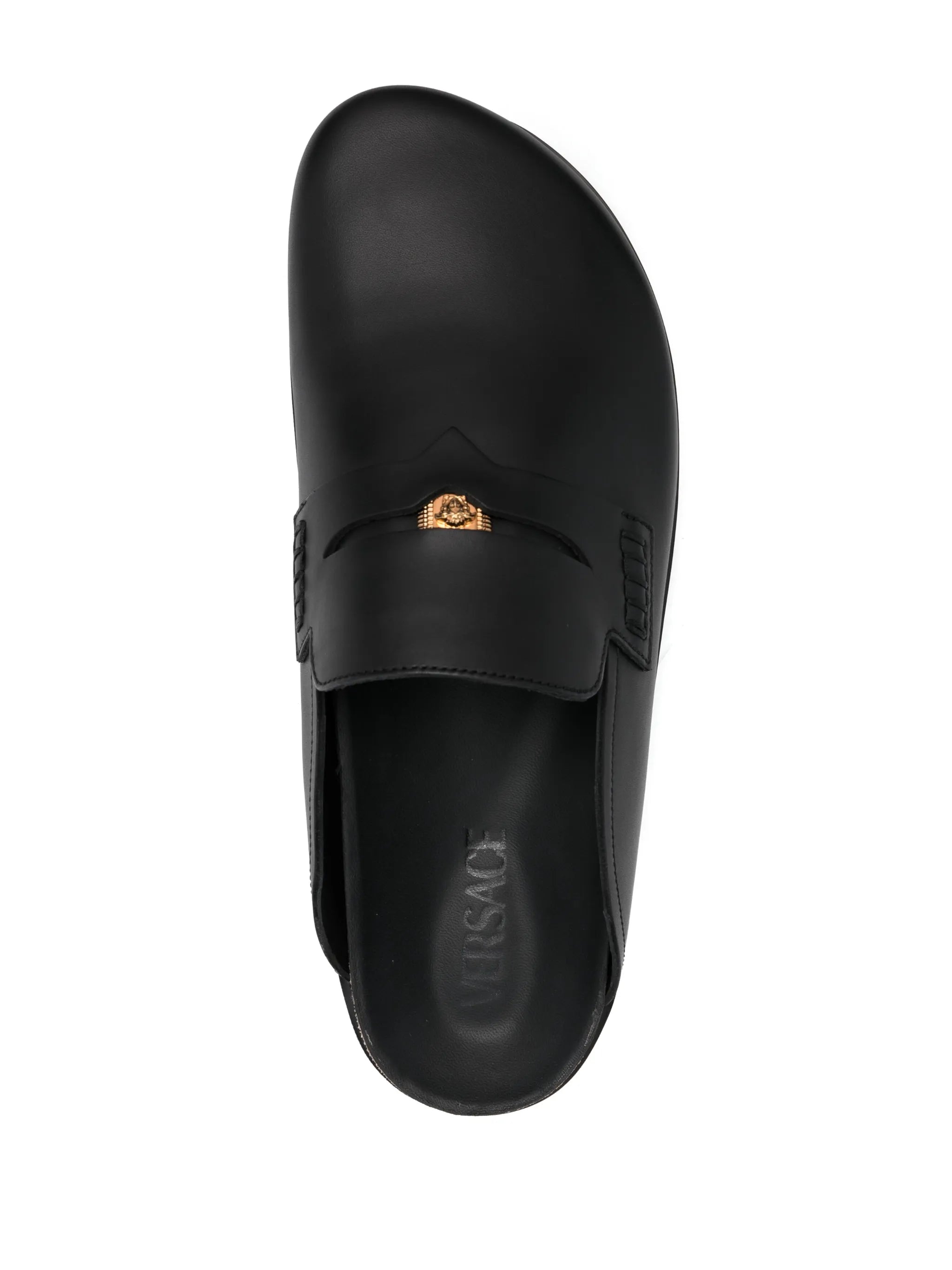 Medusa leather cork-sole mules