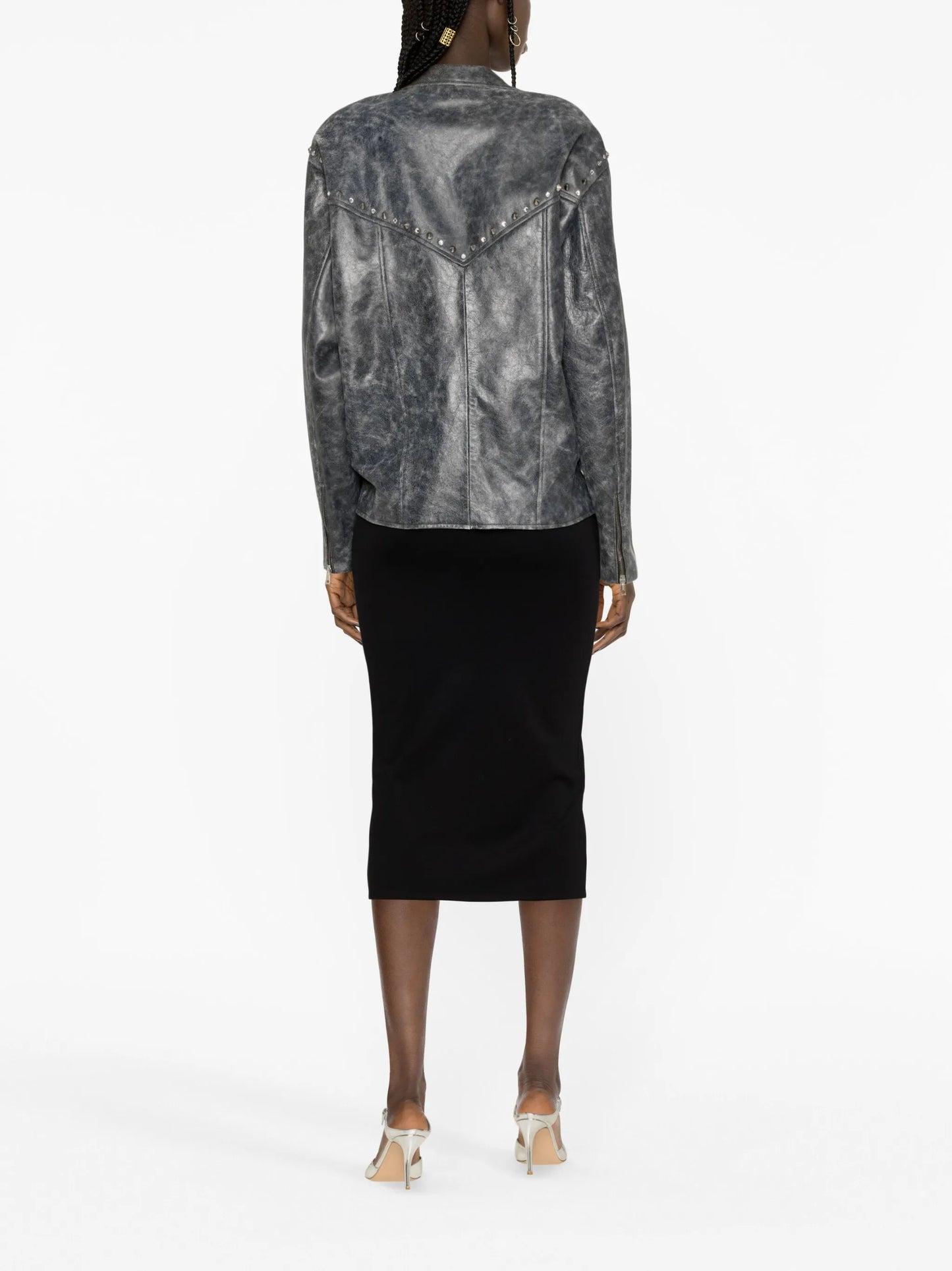 studded lambskin biker jacket