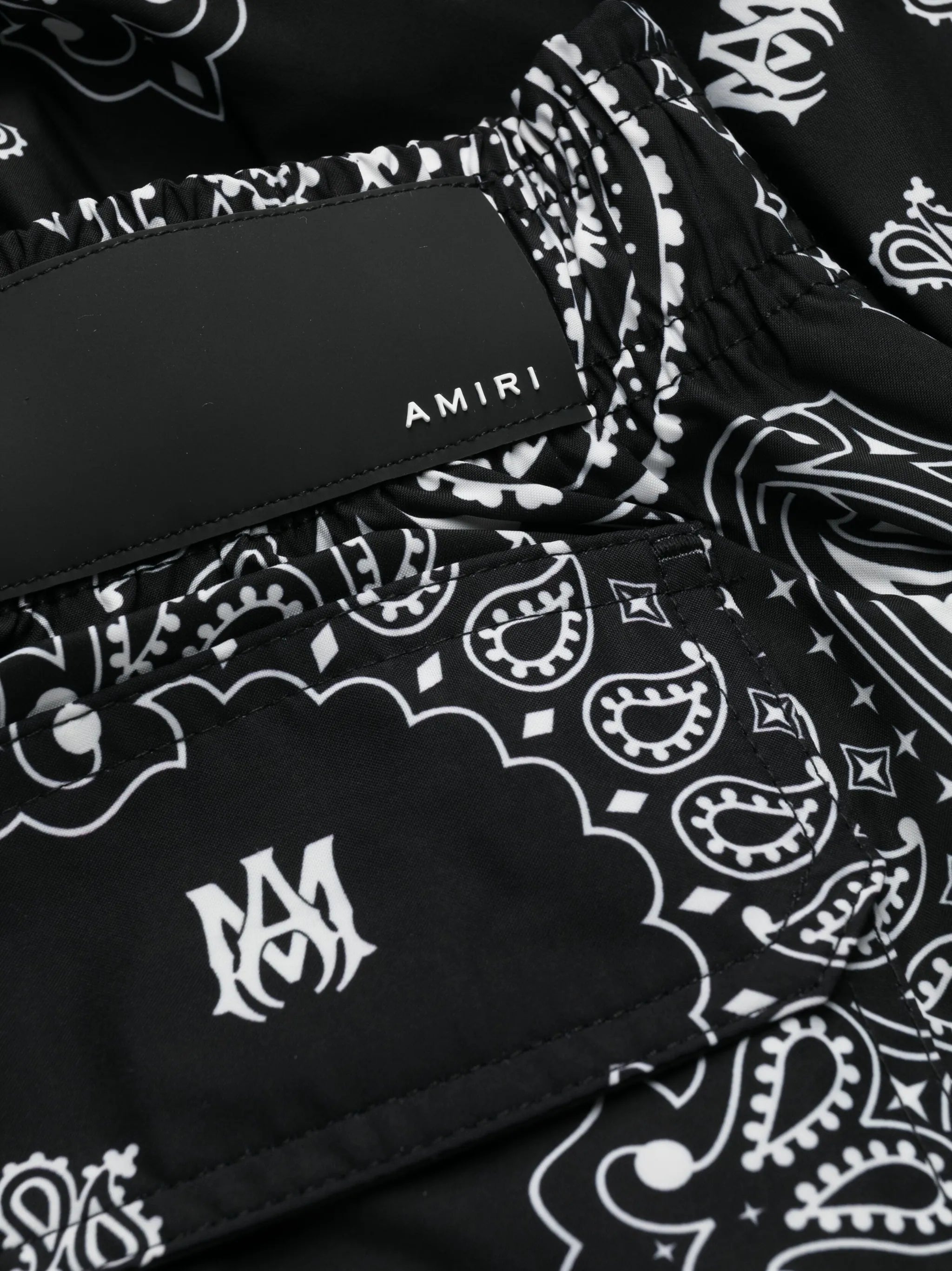 bandana-print swim shorts