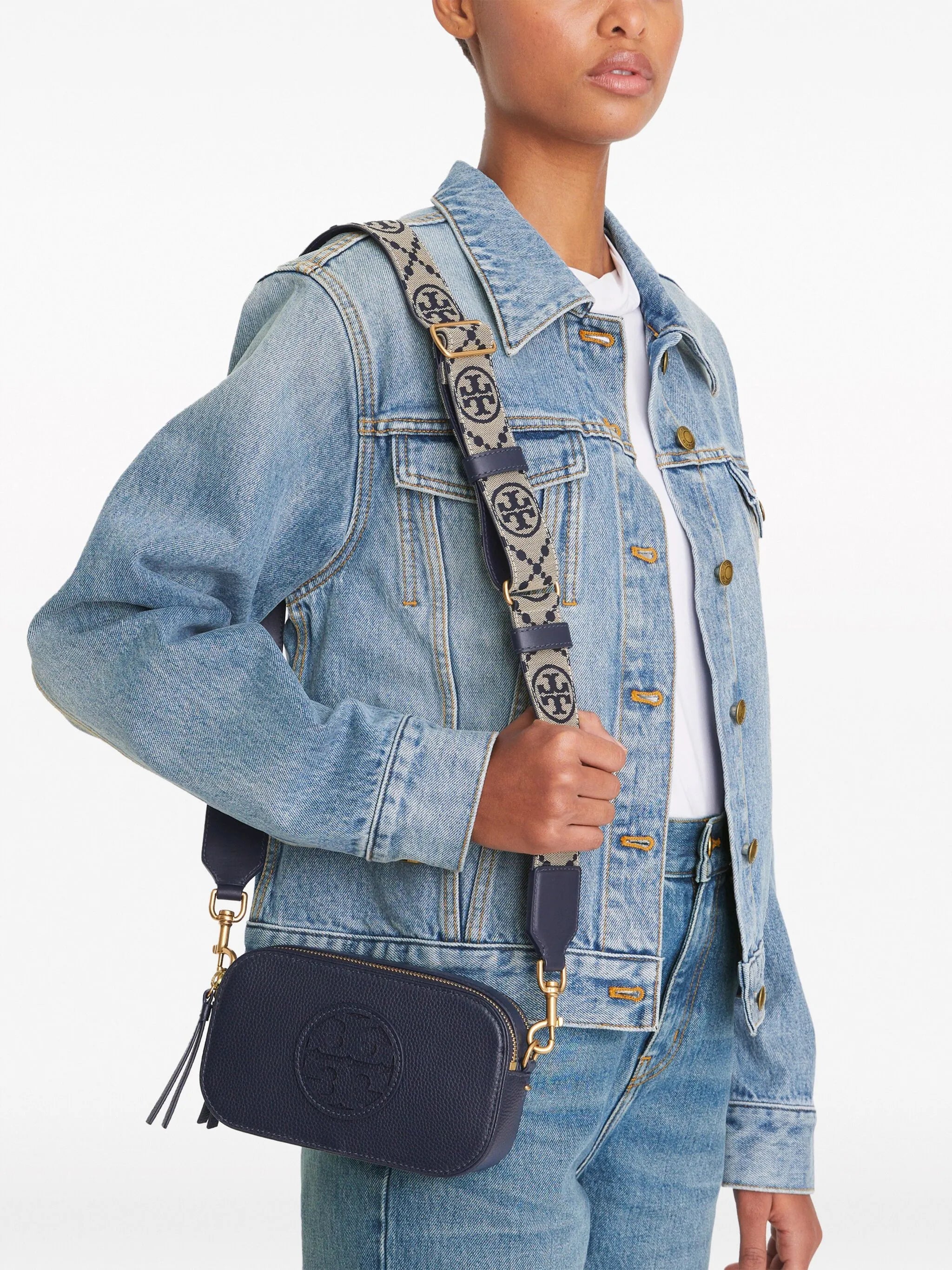 mini Miller grained-leather crossbody bag