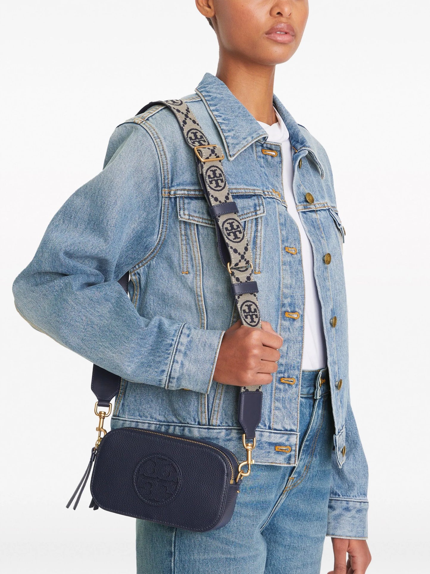 mini Miller grained-leather crossbody bag