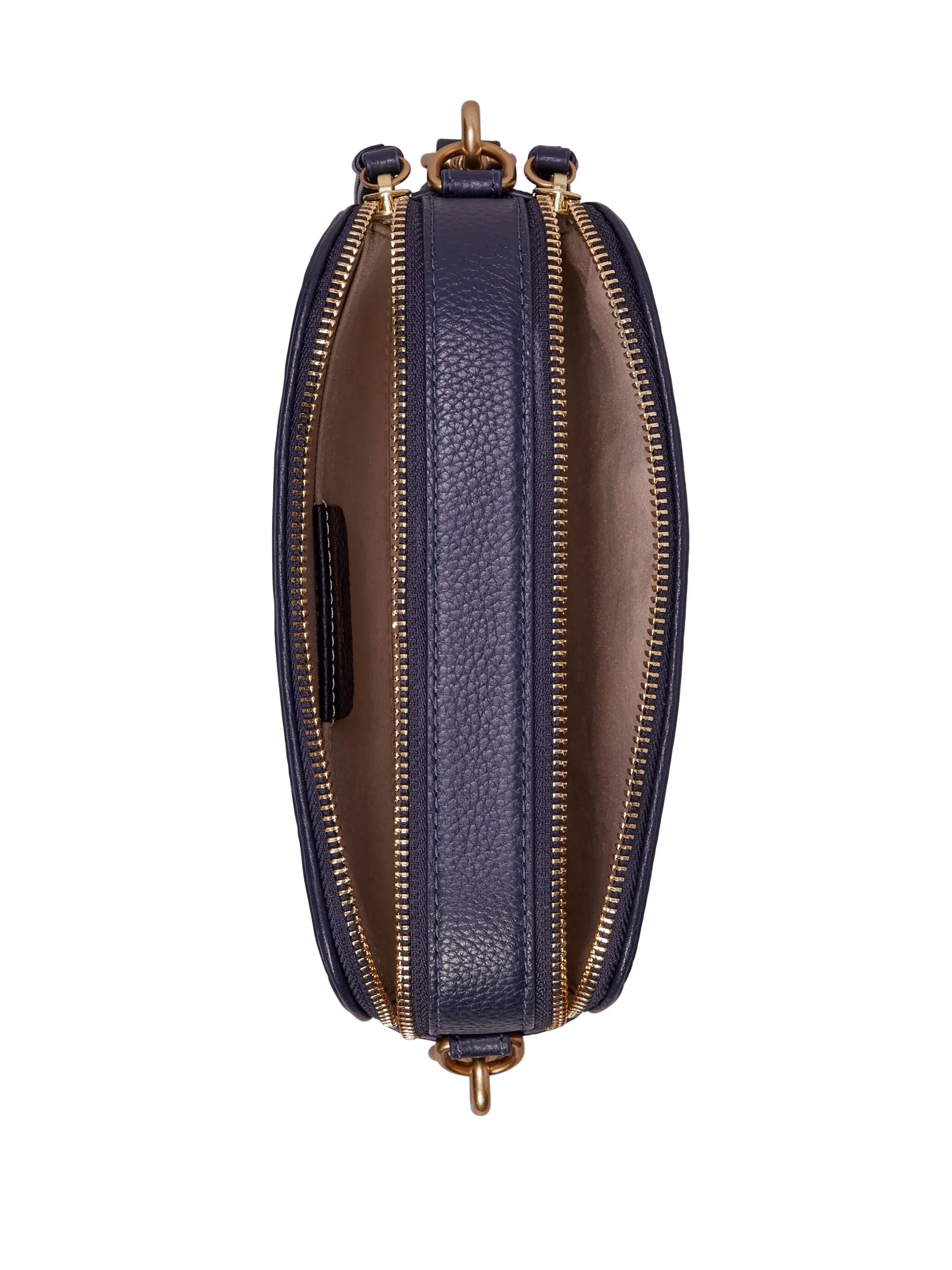 mini Miller grained-leather crossbody bag