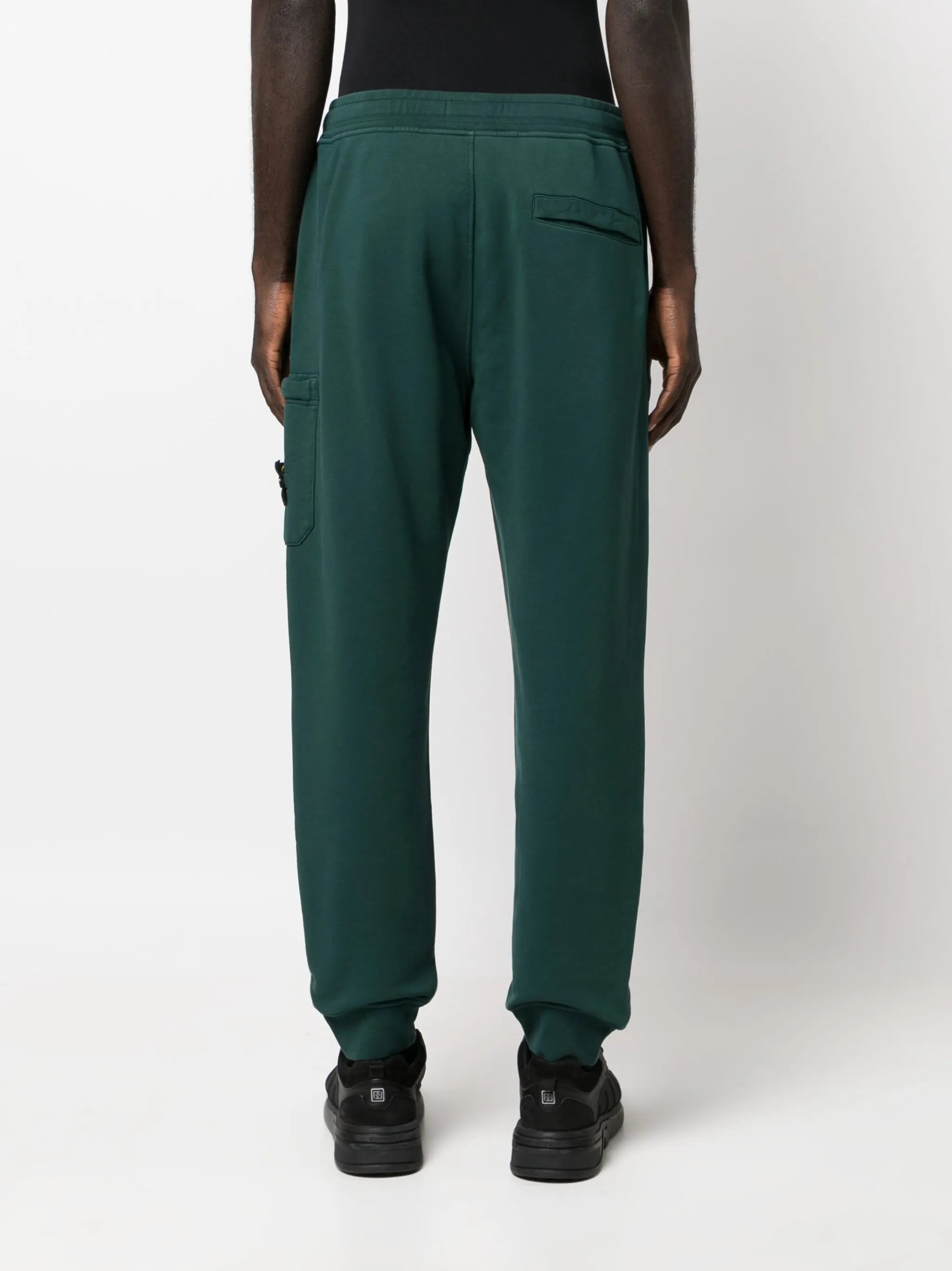 logo-patch cotton track pants