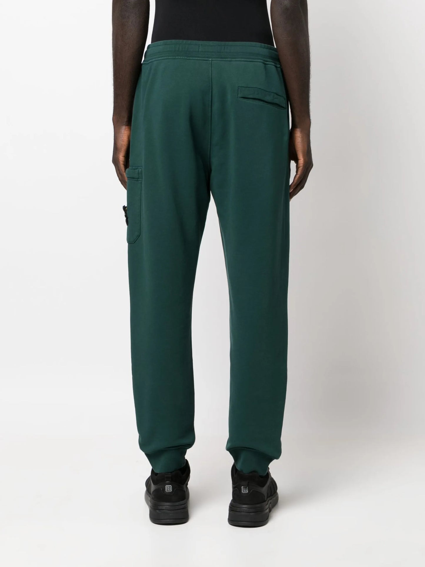 logo-patch cotton track pants