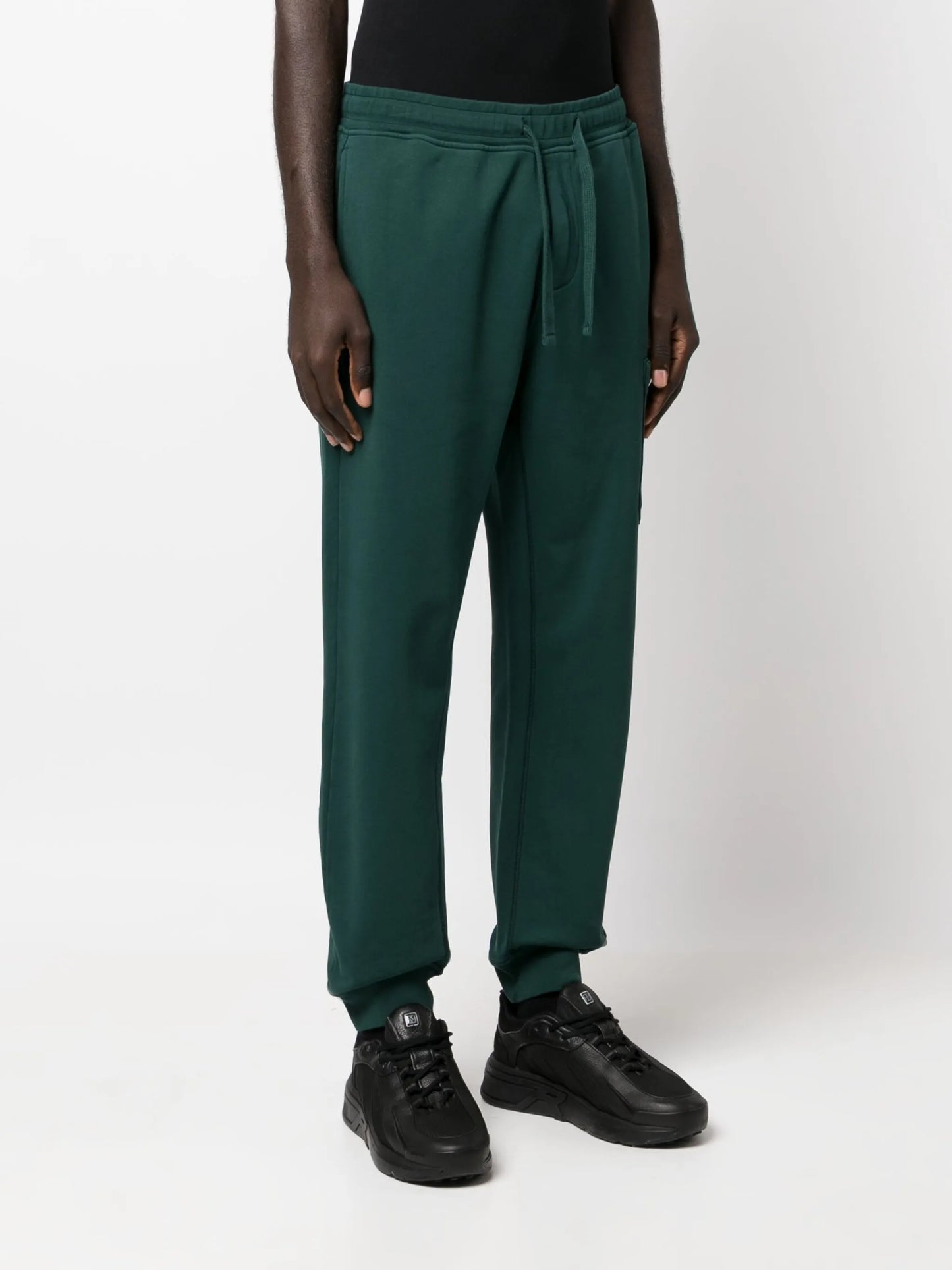 logo-patch cotton track pants