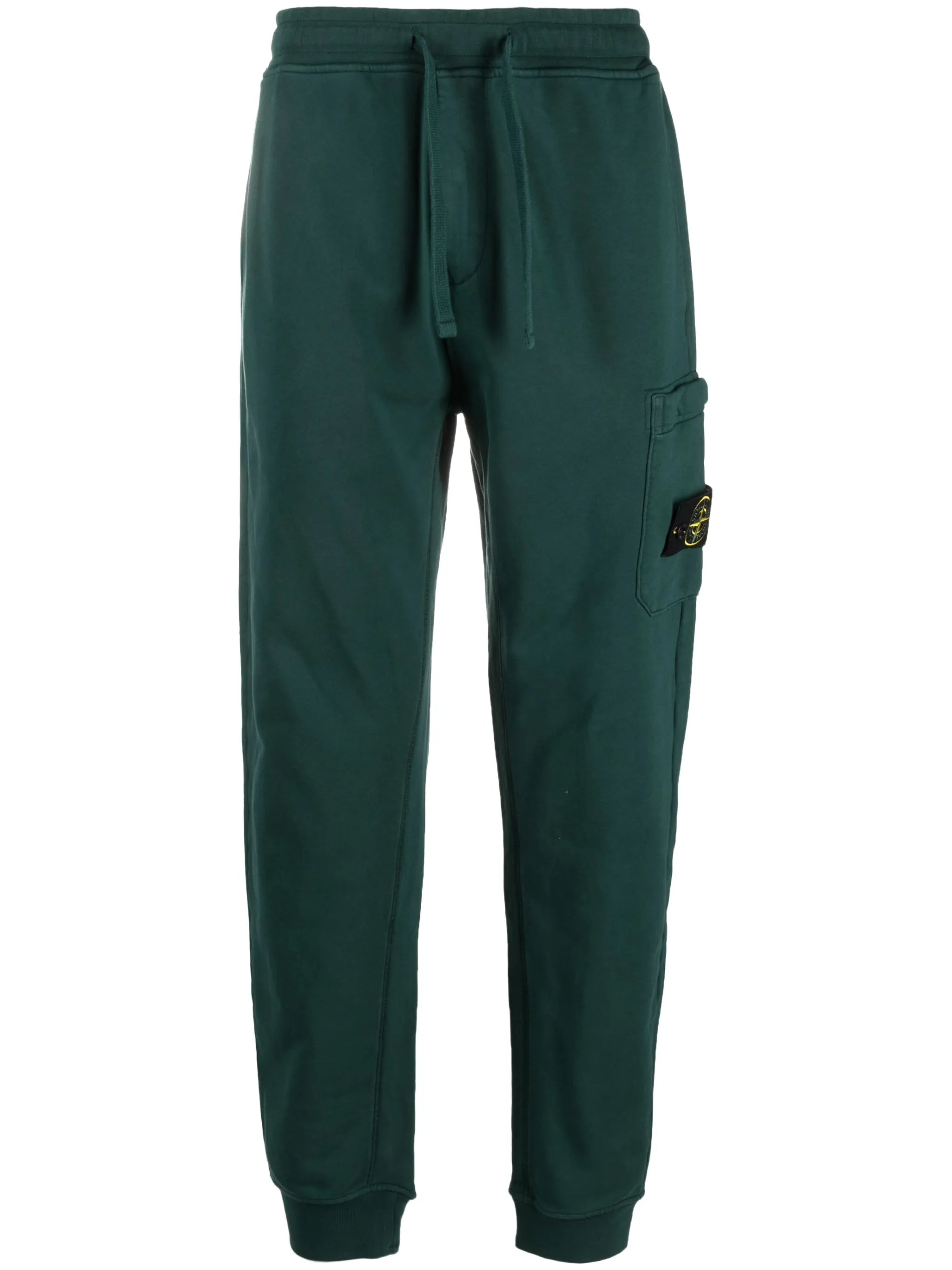 logo-patch cotton track pants