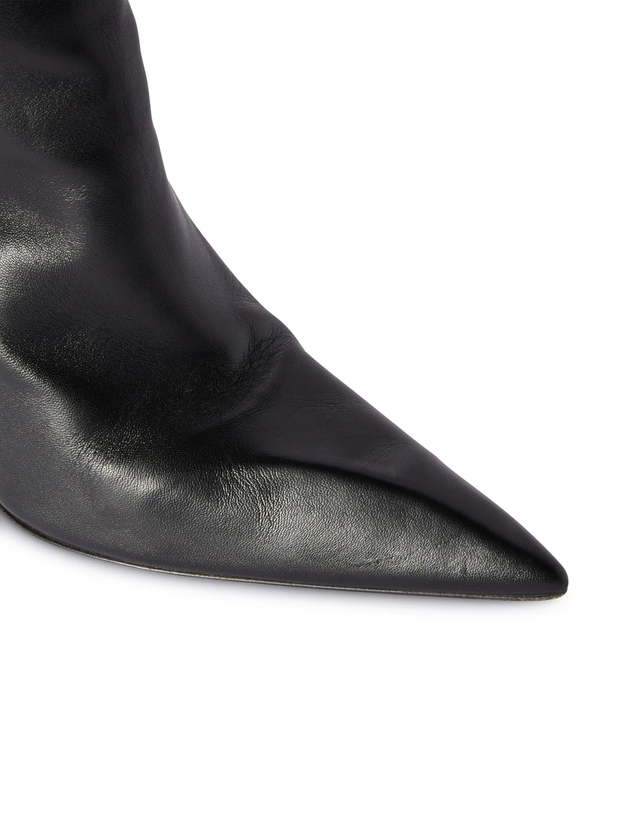 Crescent knee-high leather boots