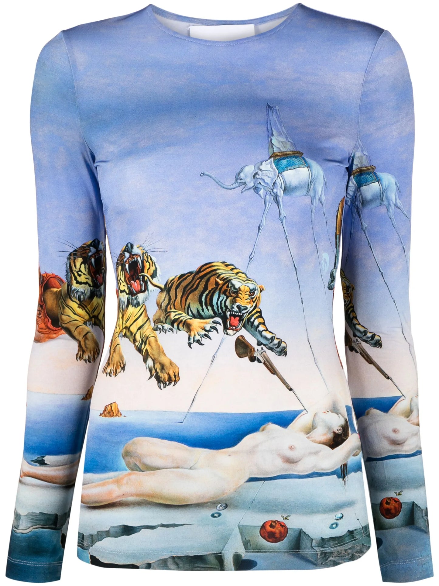 Salvador Dali-print jersey top