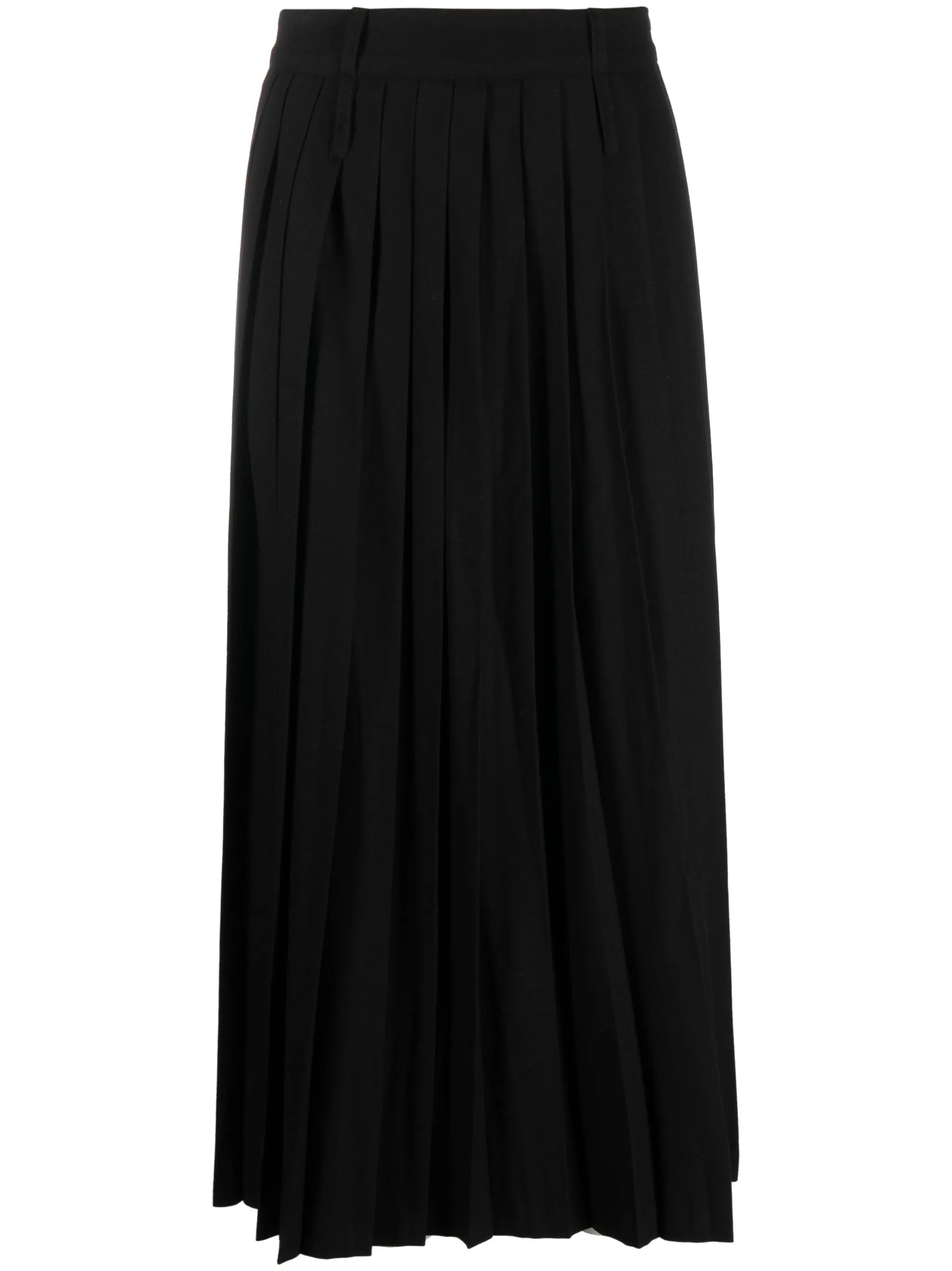 Bailey side-slit pleated skirt