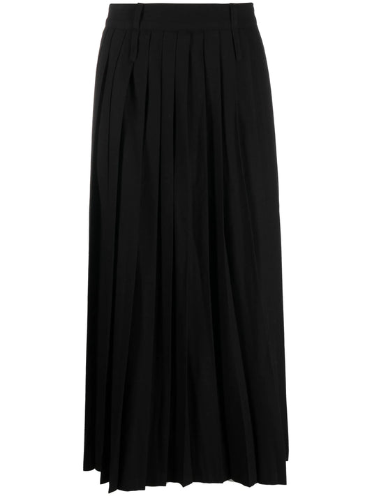 Bailey side-slit pleated skirt