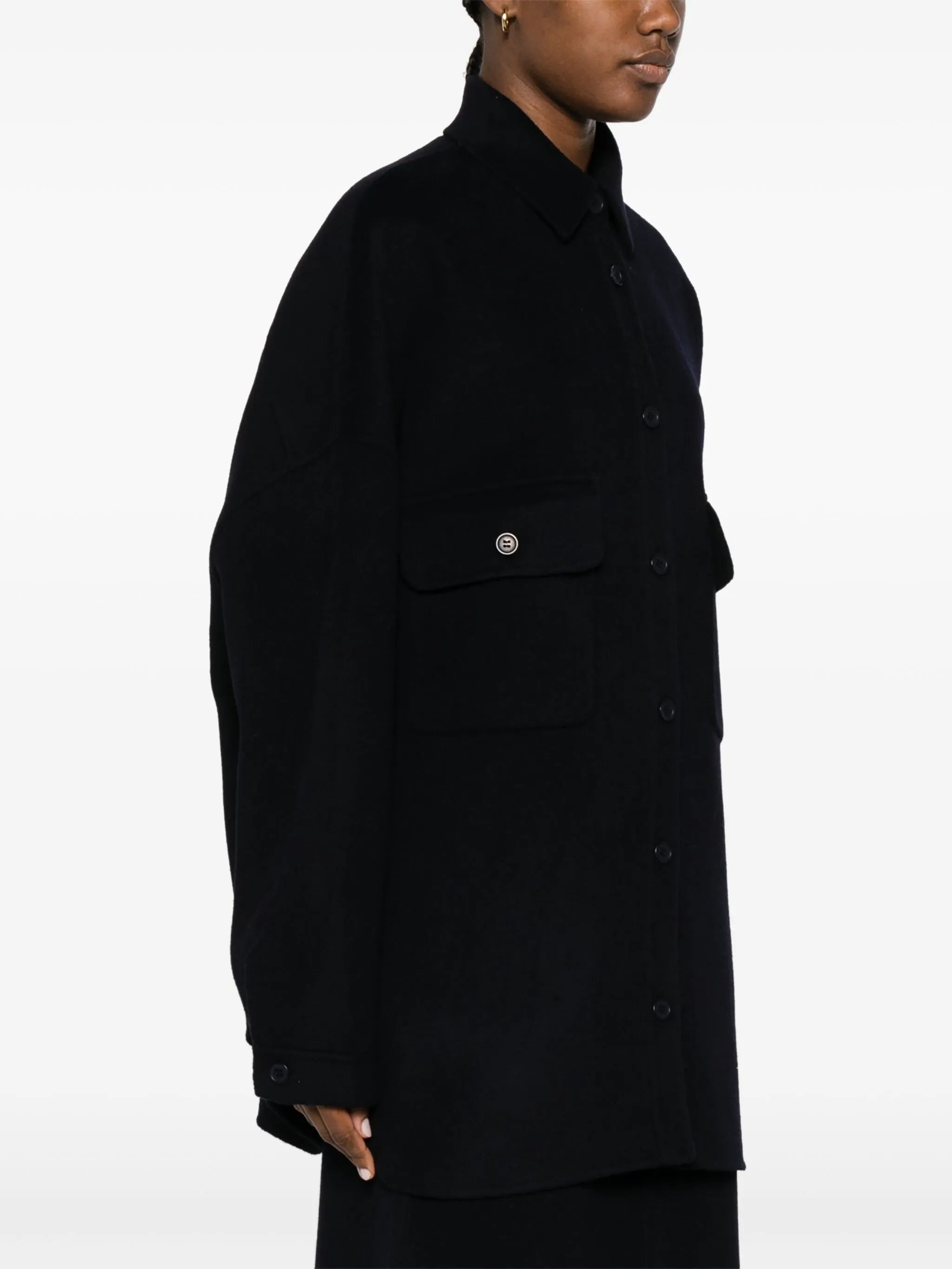 Dallas wool-blend overshirt