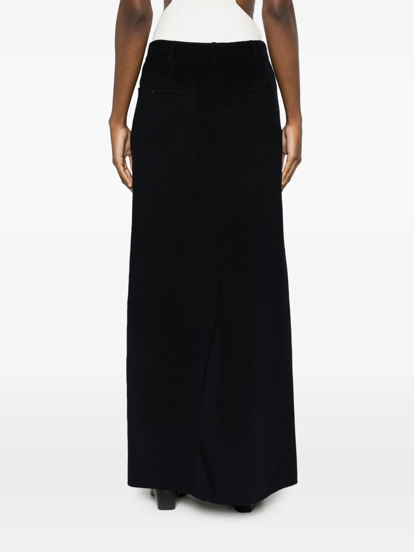 Malvo wool-blend maxi skirt