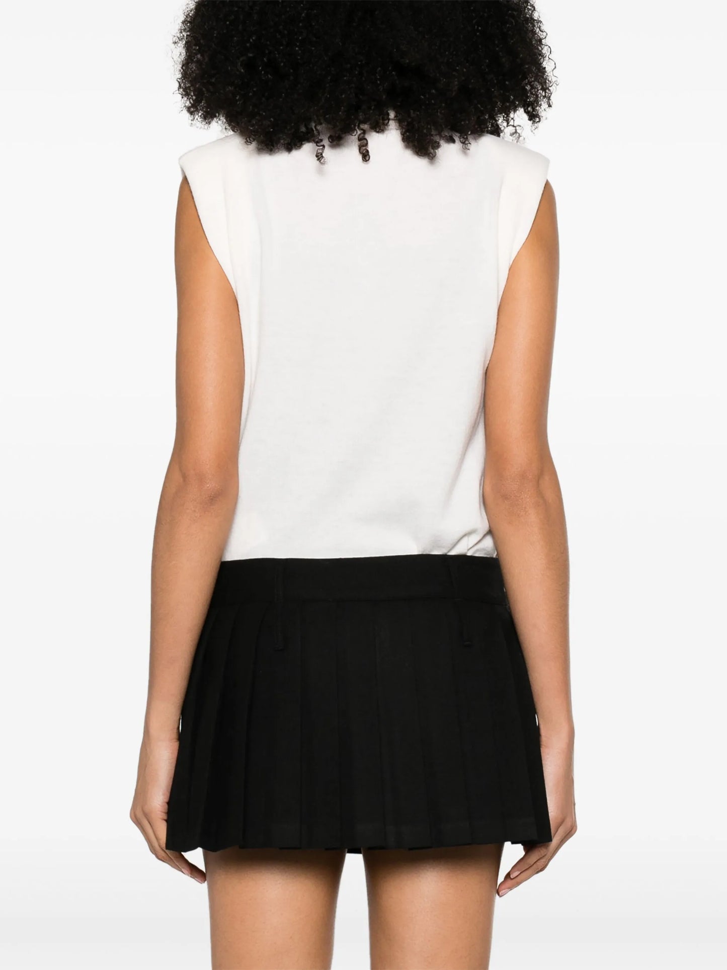 Blake thigh-length pleated skirt