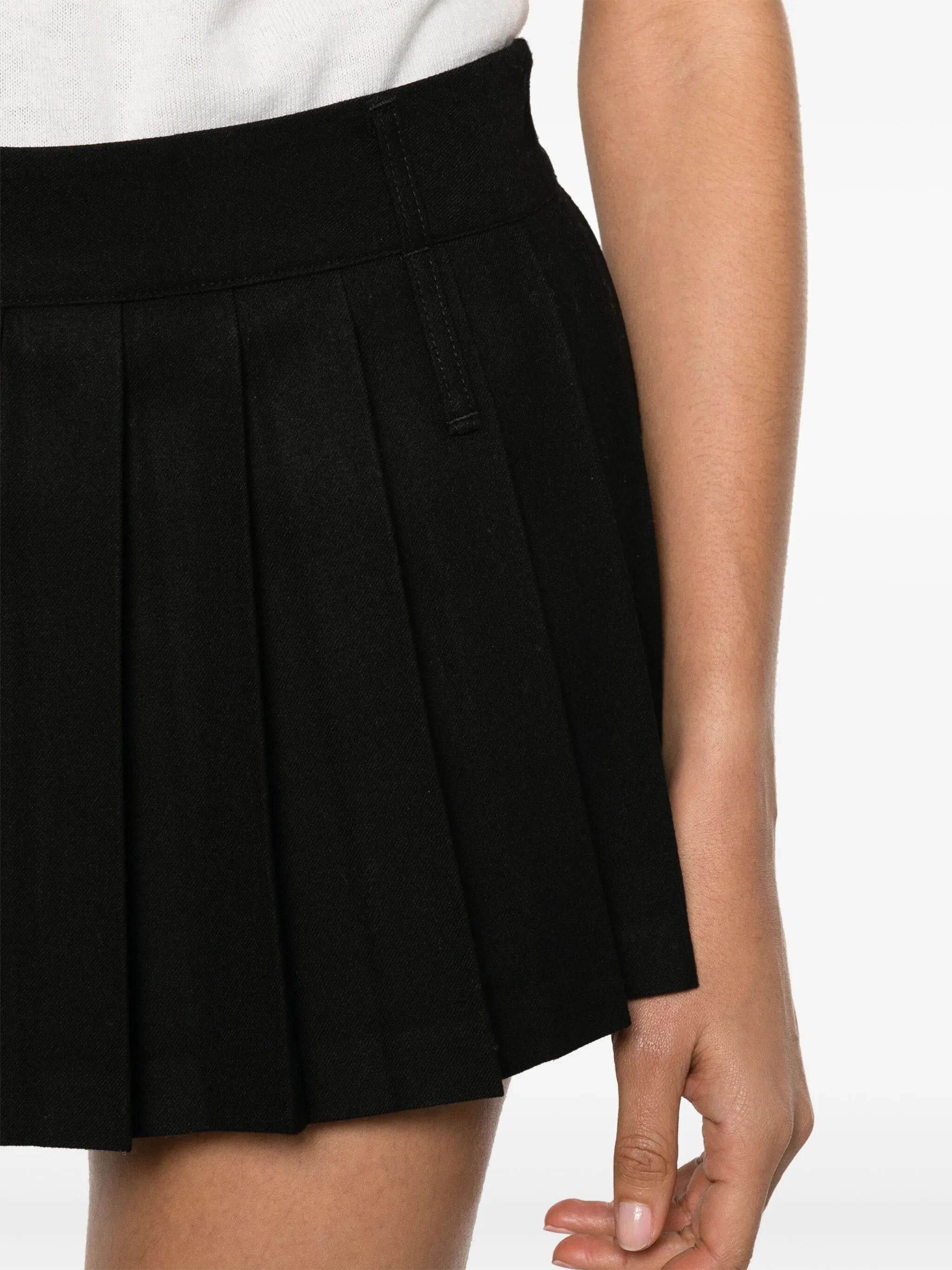 Blake thigh-length pleated skirt