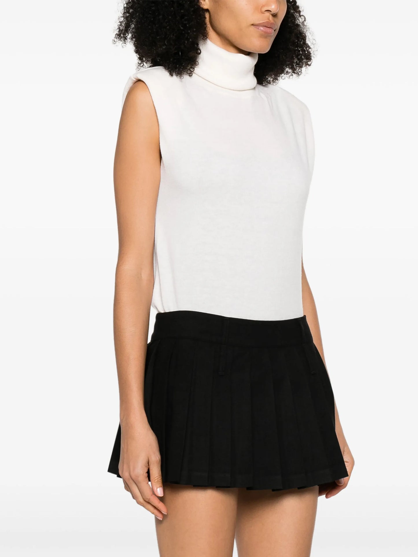 Nadia rollneck wool sweater vest