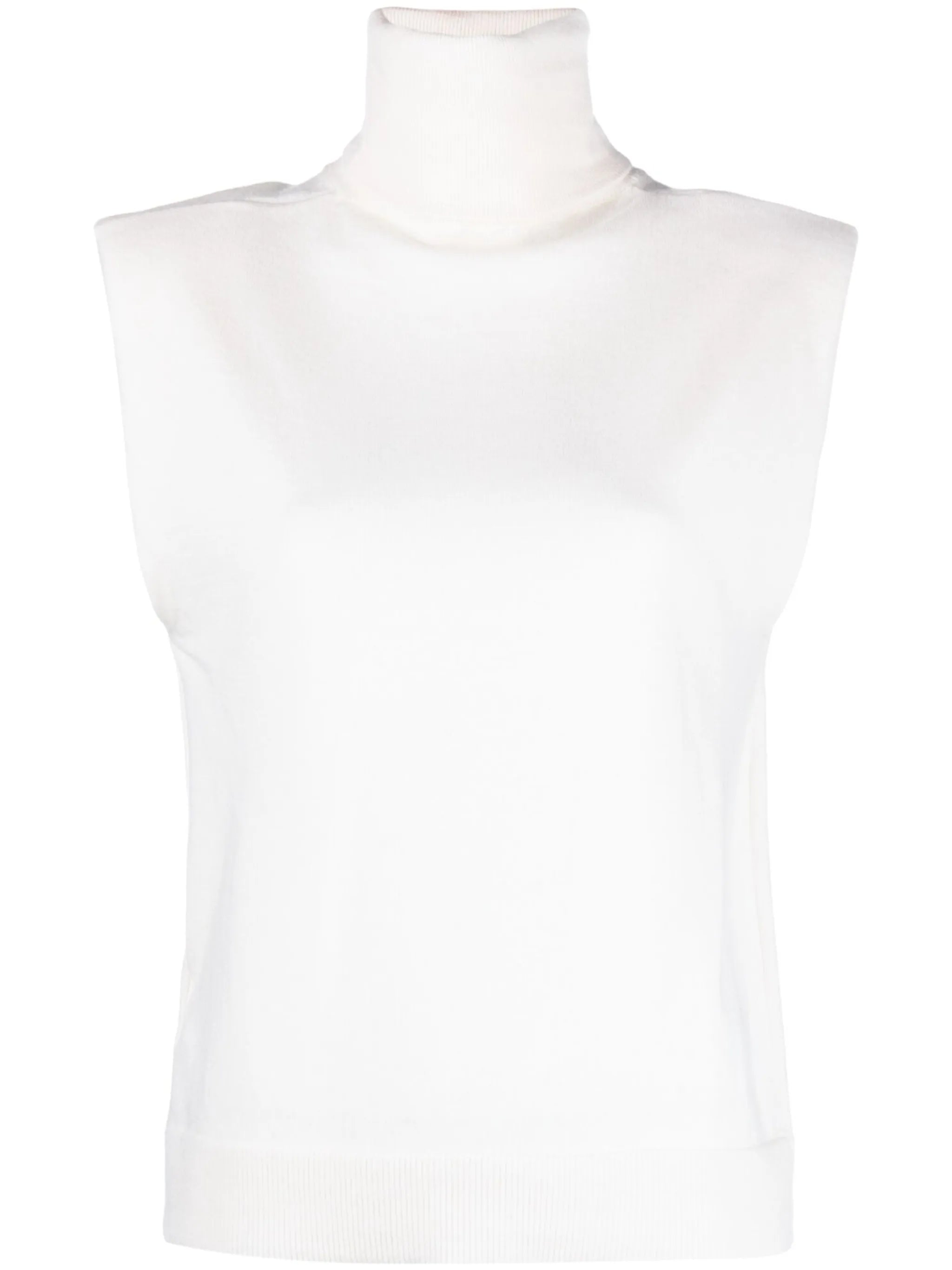 Nadia rollneck wool sweater vest