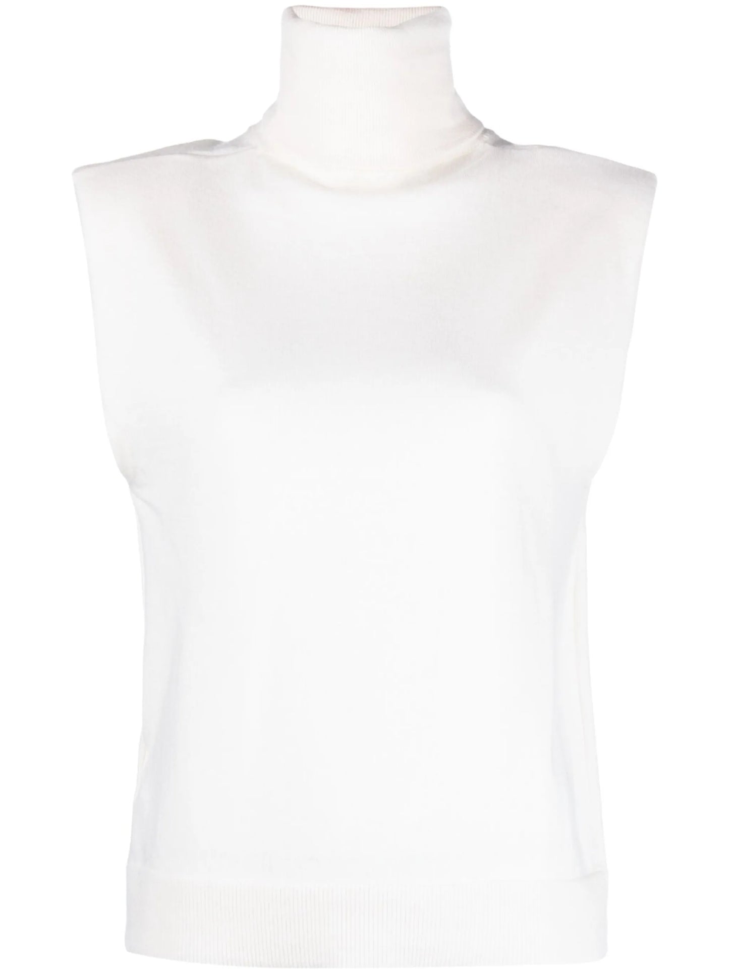 Nadia rollneck wool sweater vest