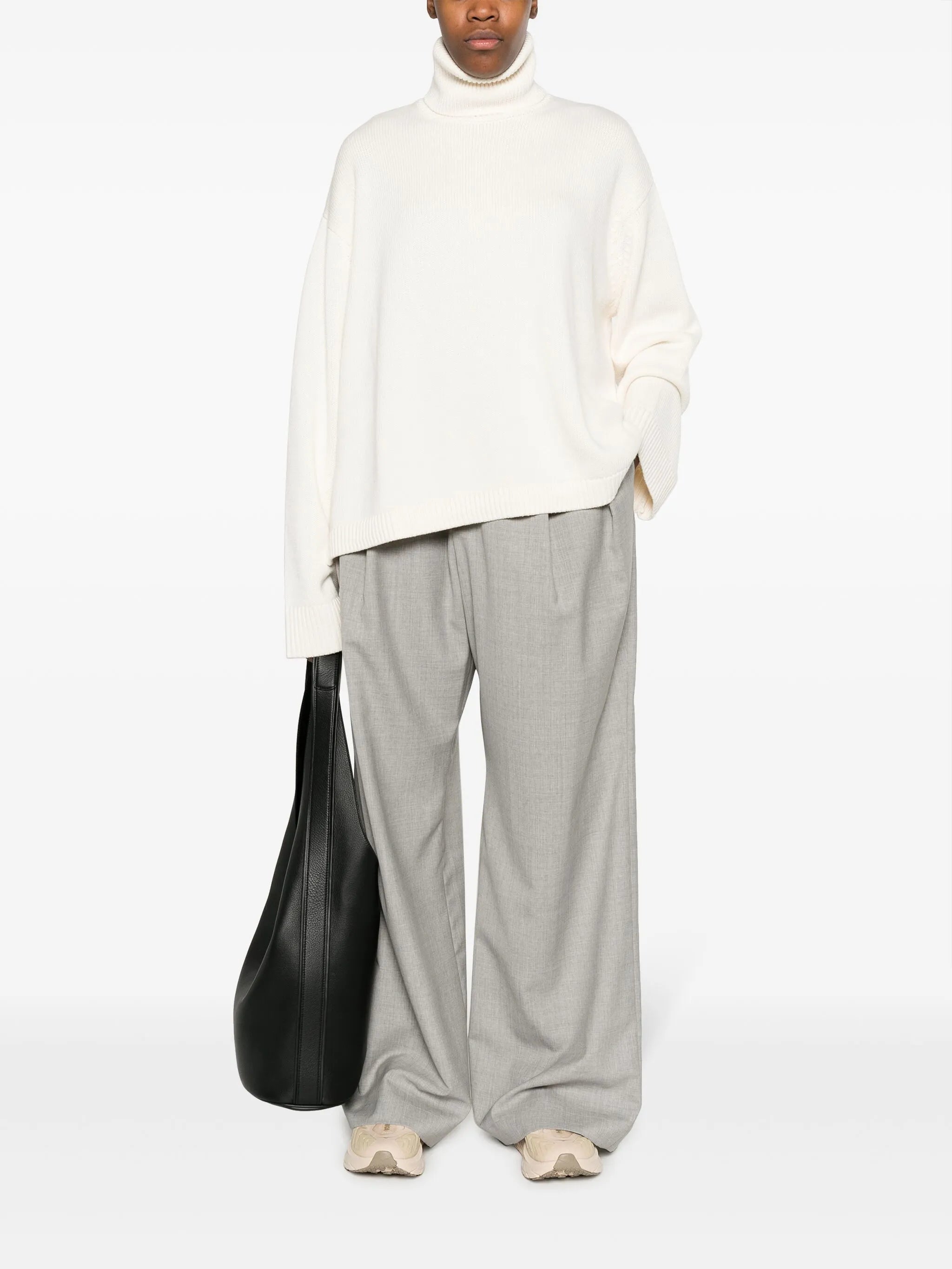 Rhea trapeze roll-neck jumper