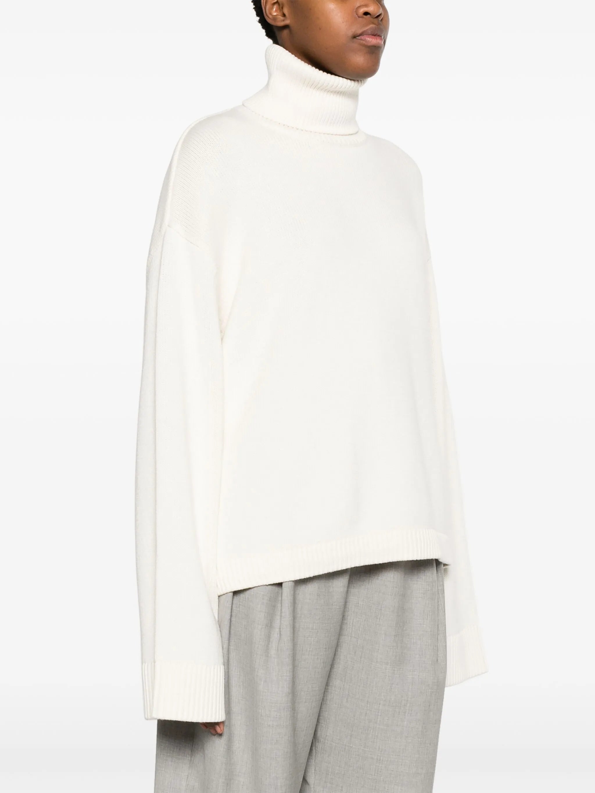 Rhea trapeze roll-neck jumper