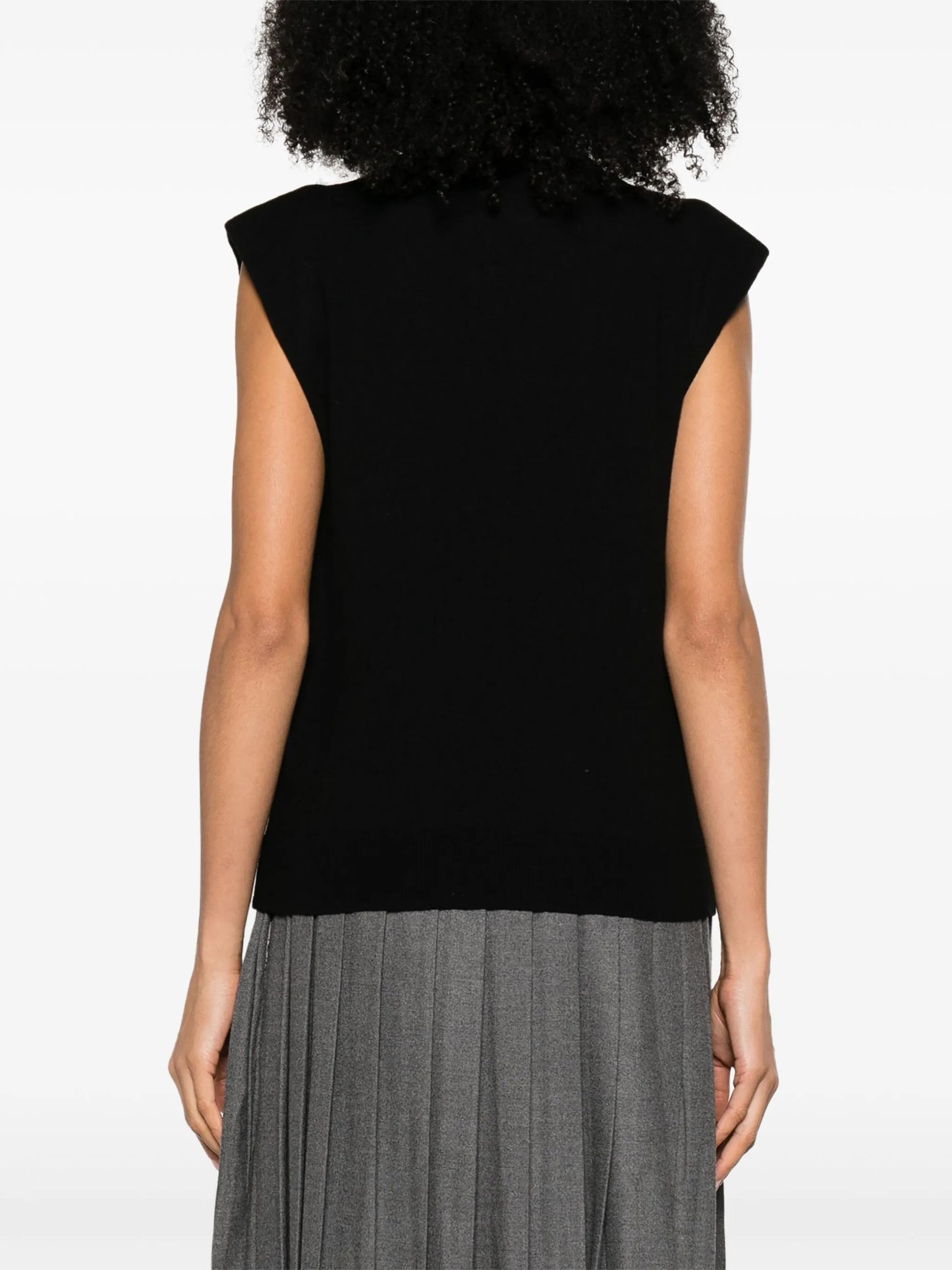 Nadia rollneck wool sweater vest