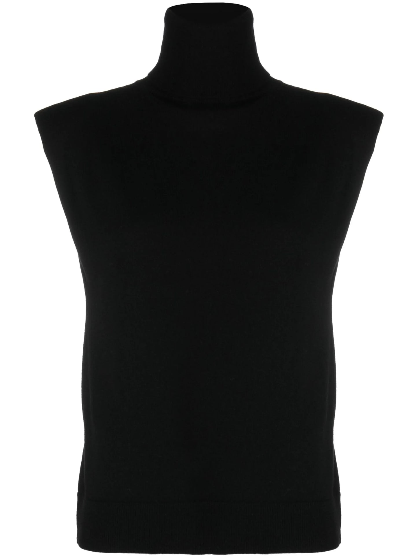 Nadia rollneck wool sweater vest