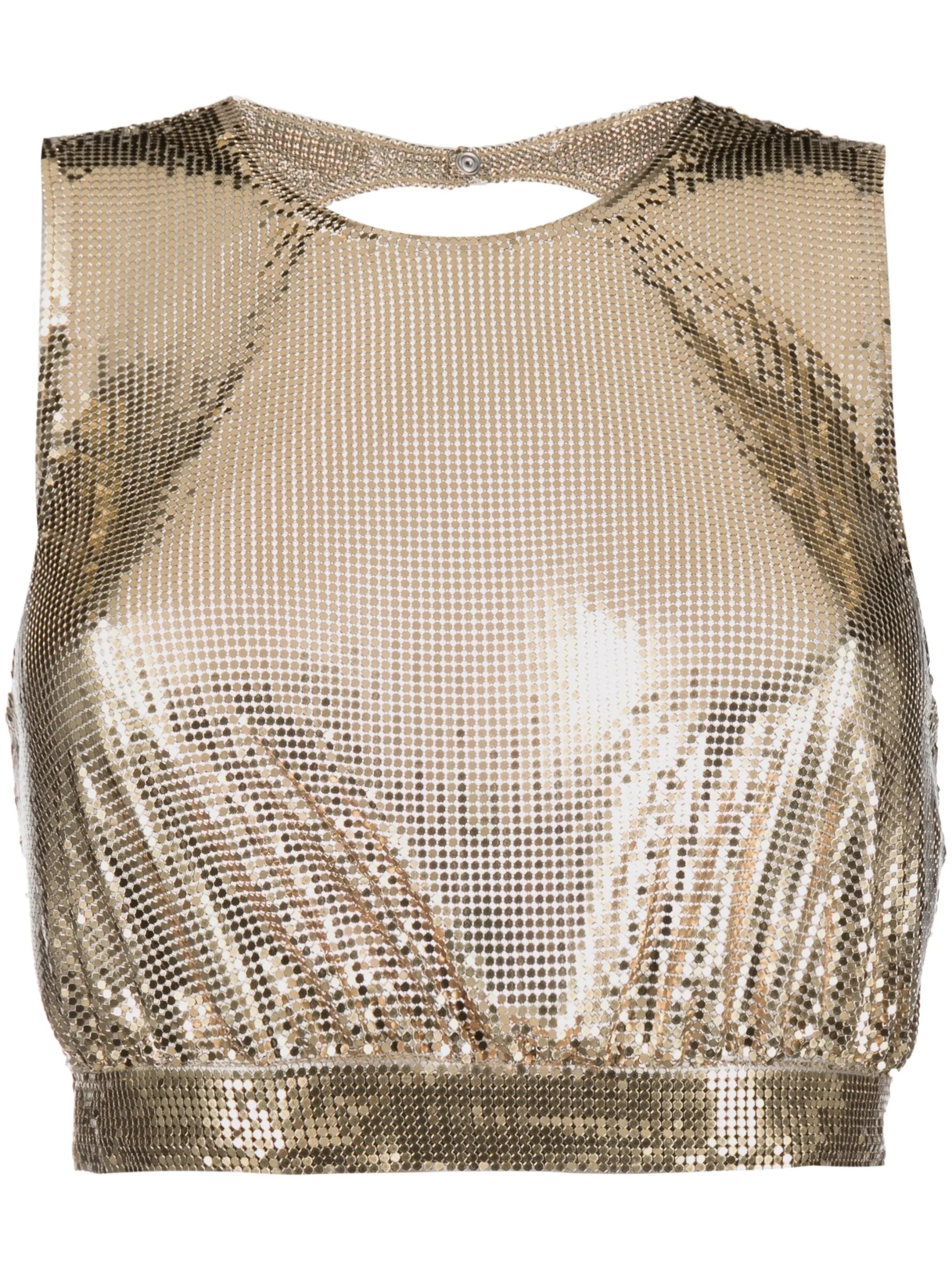 Paco mesh cropped top