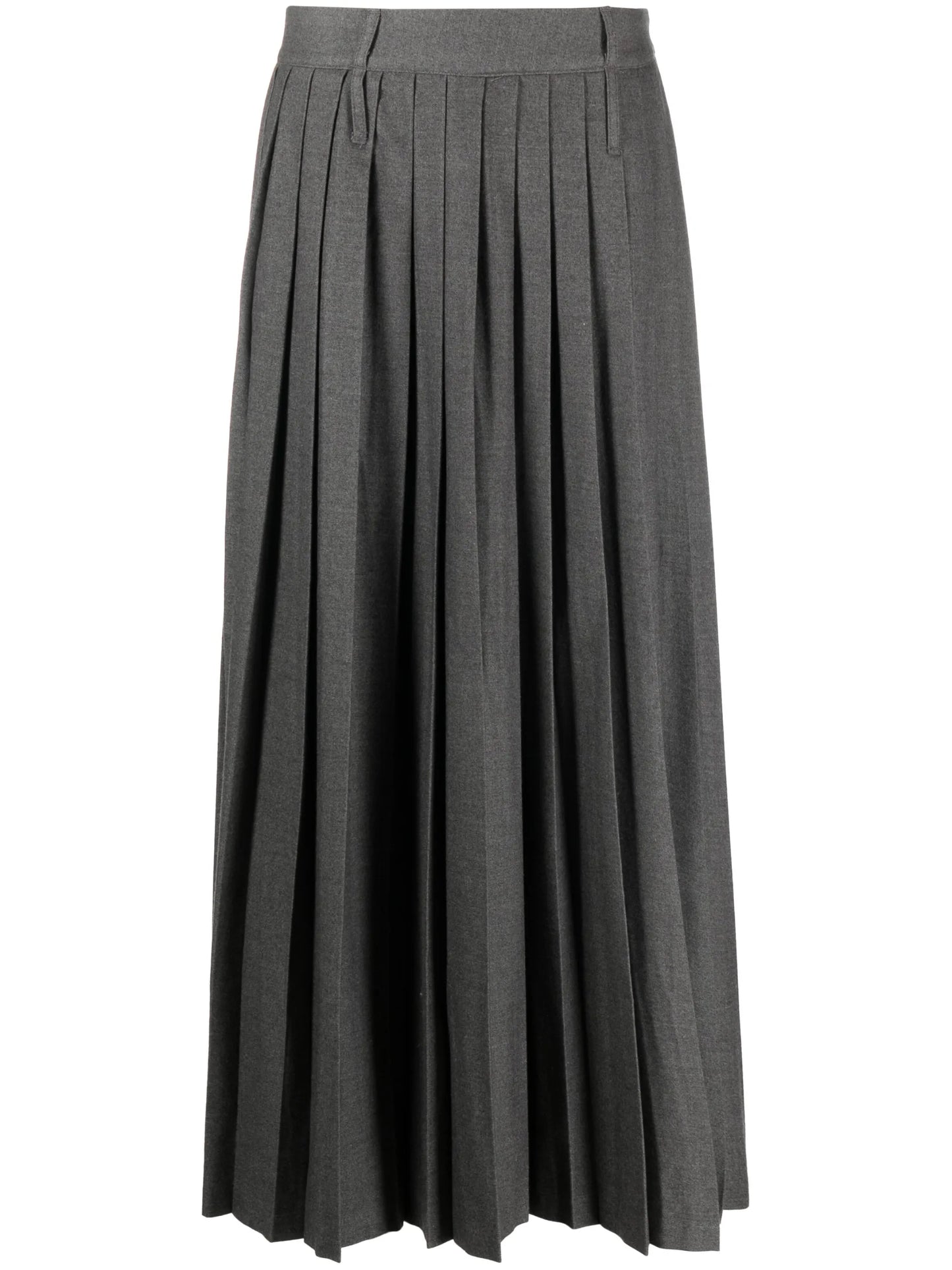 Bailey side-slit pleated skirt