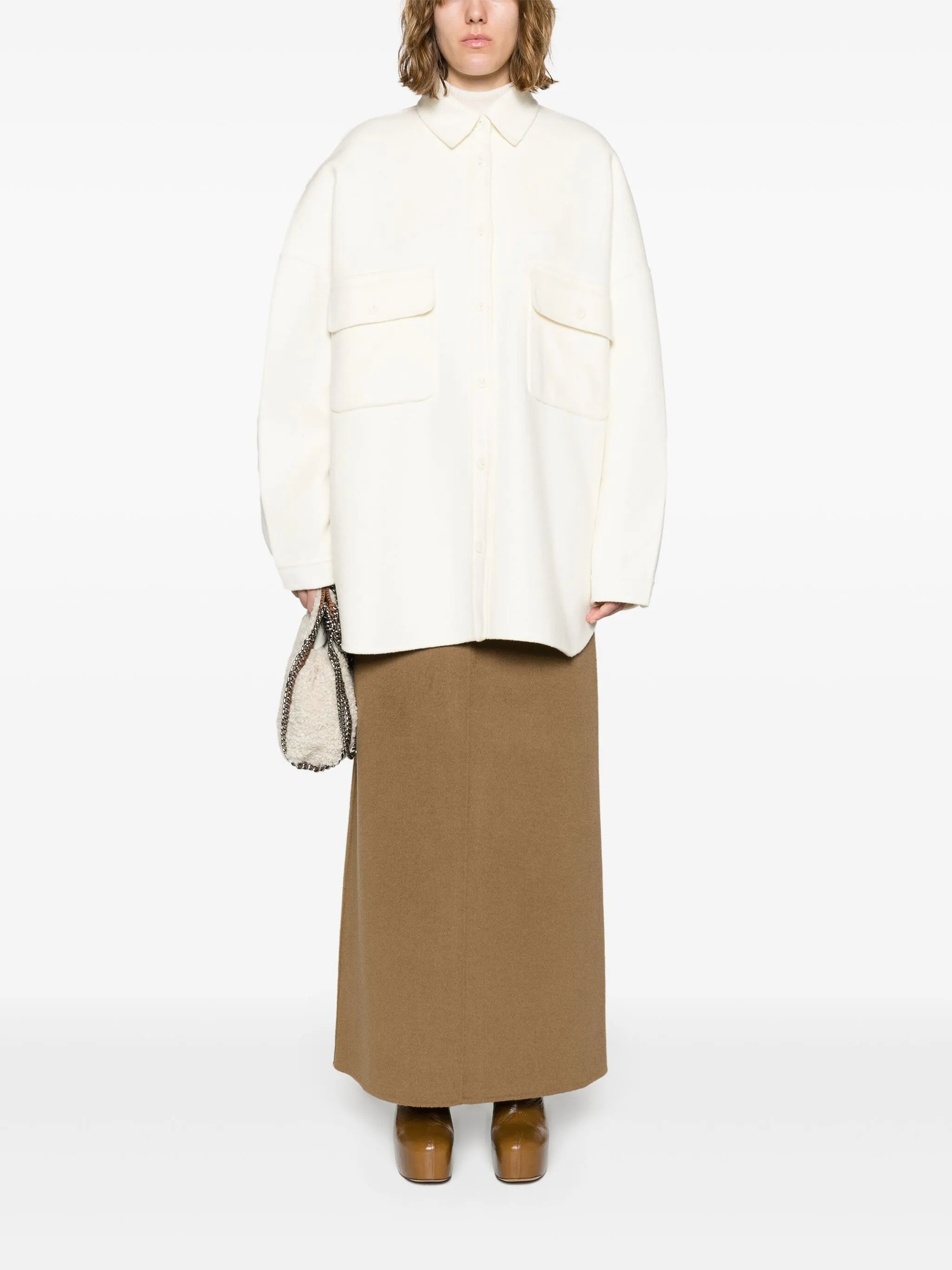 Dallas wool-blend overshirt