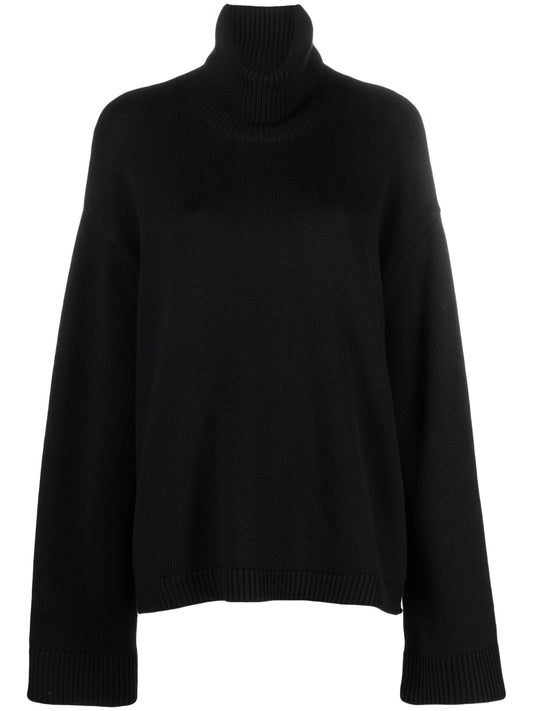Rhea trapeze roll-neck jumper