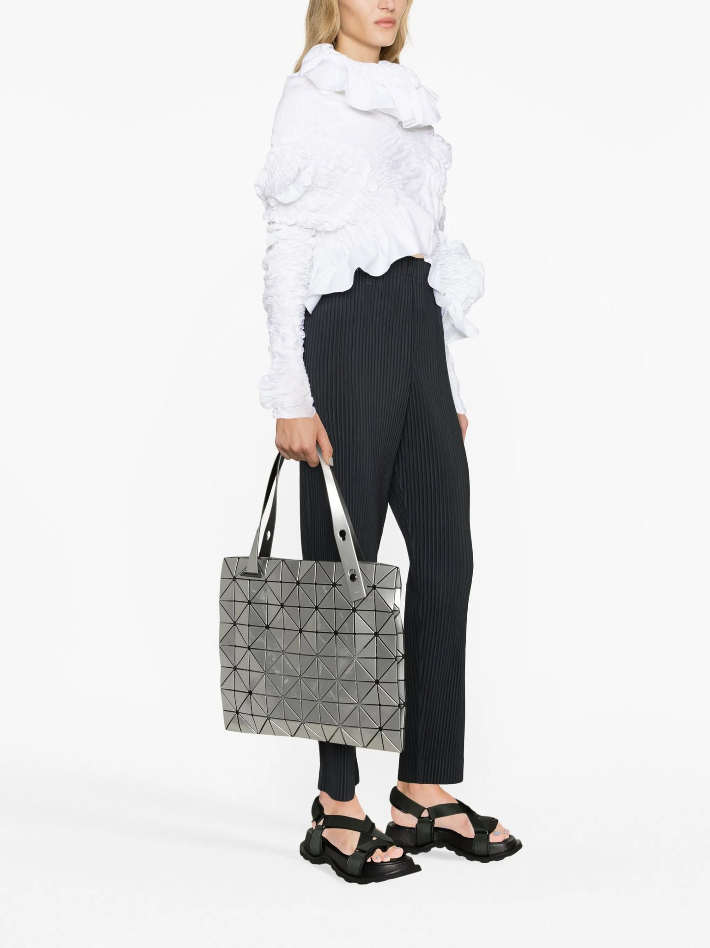Carton metallic tote bag
