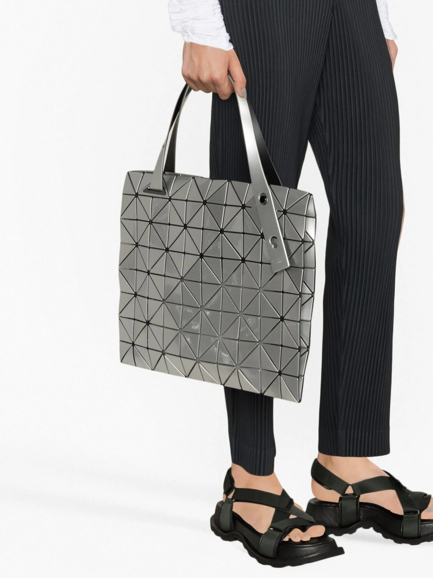 Carton metallic tote bag