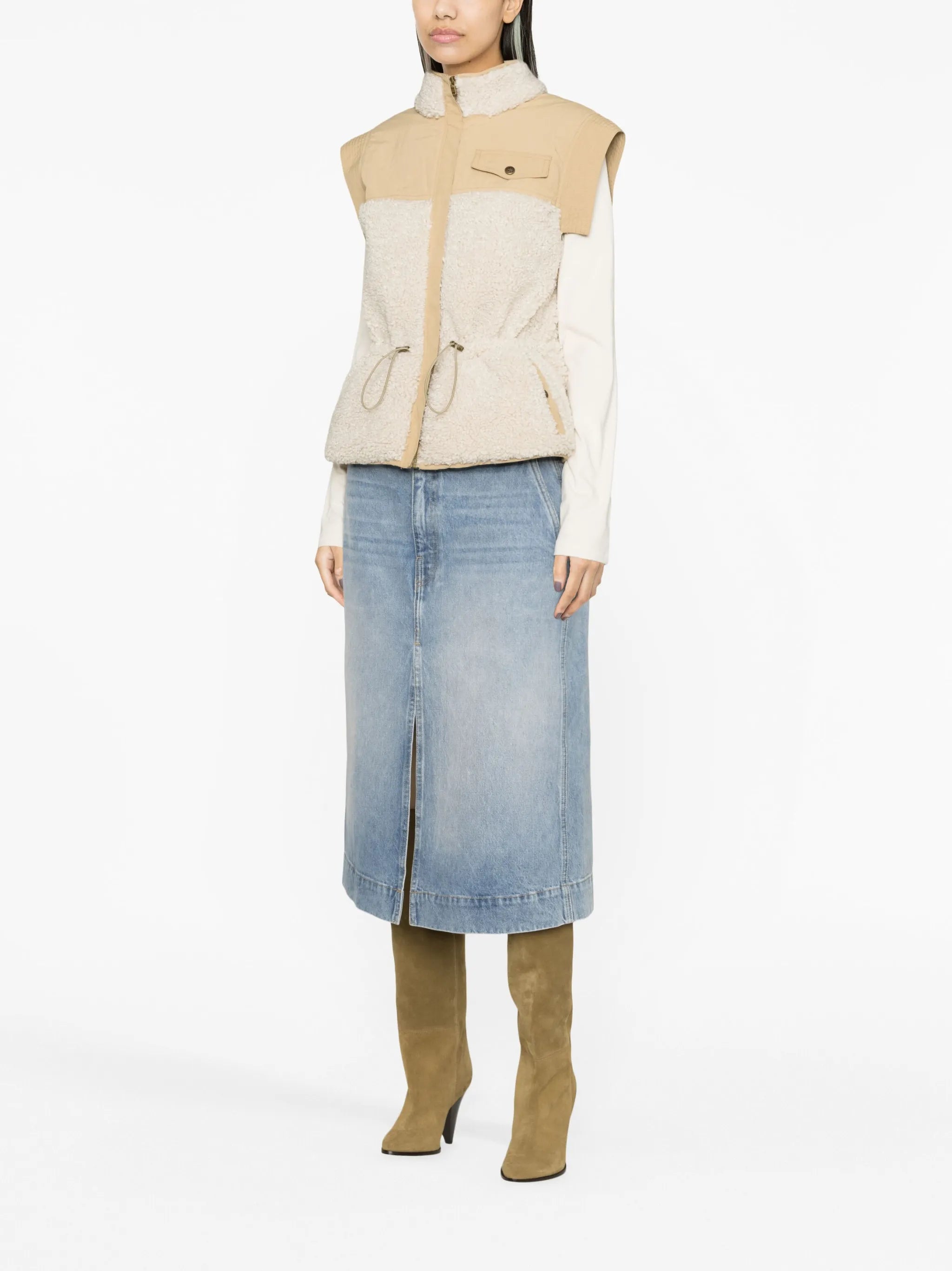 Tariet panelled gilet