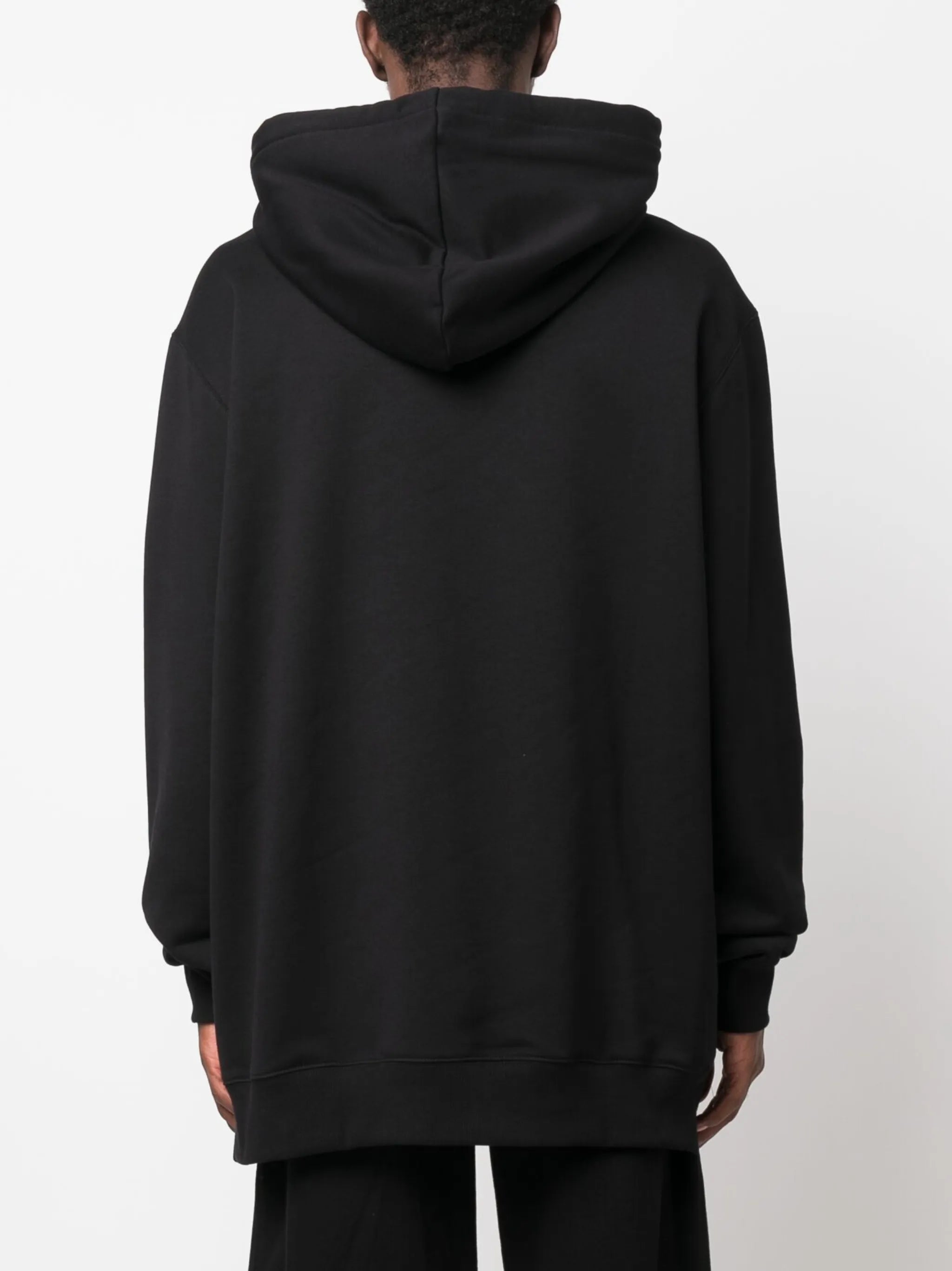 oversized logo-appliqué hoodie
