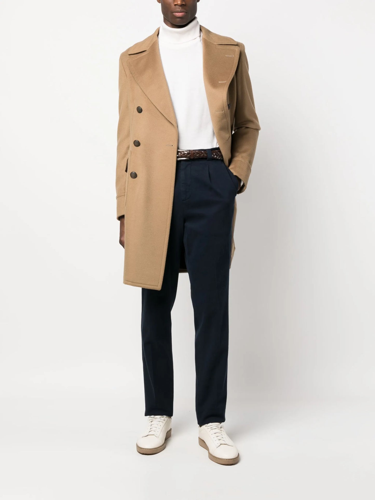 pleat-detail tailored trousers