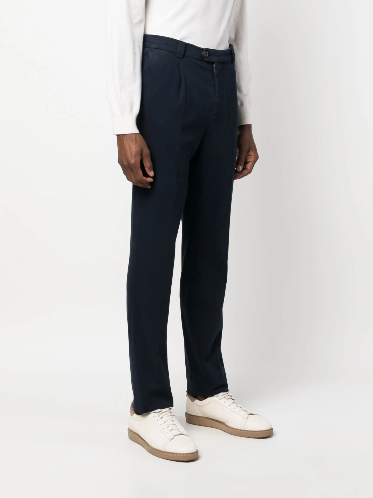 pleat-detail tailored trousers