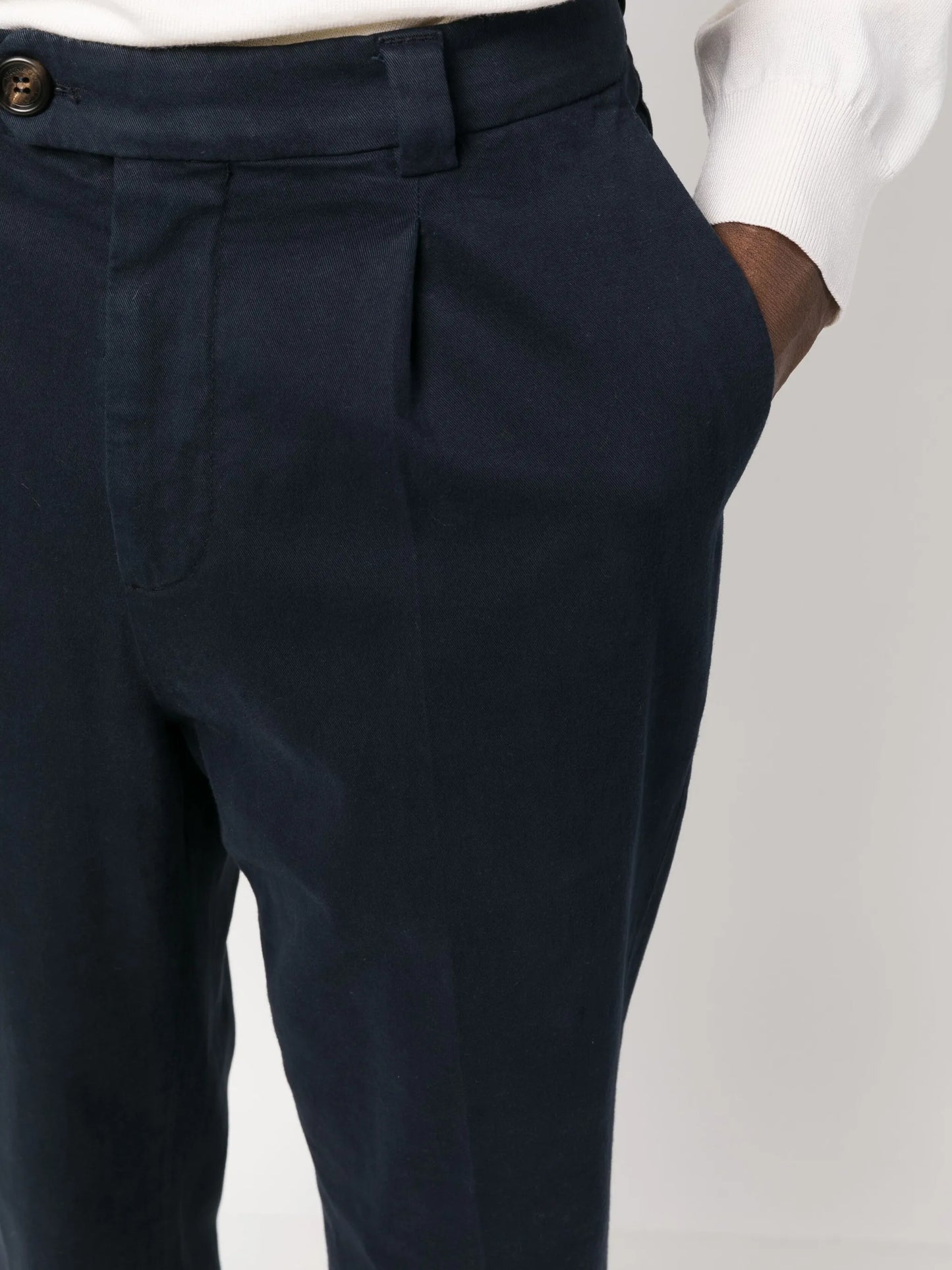 pleat-detail tailored trousers
