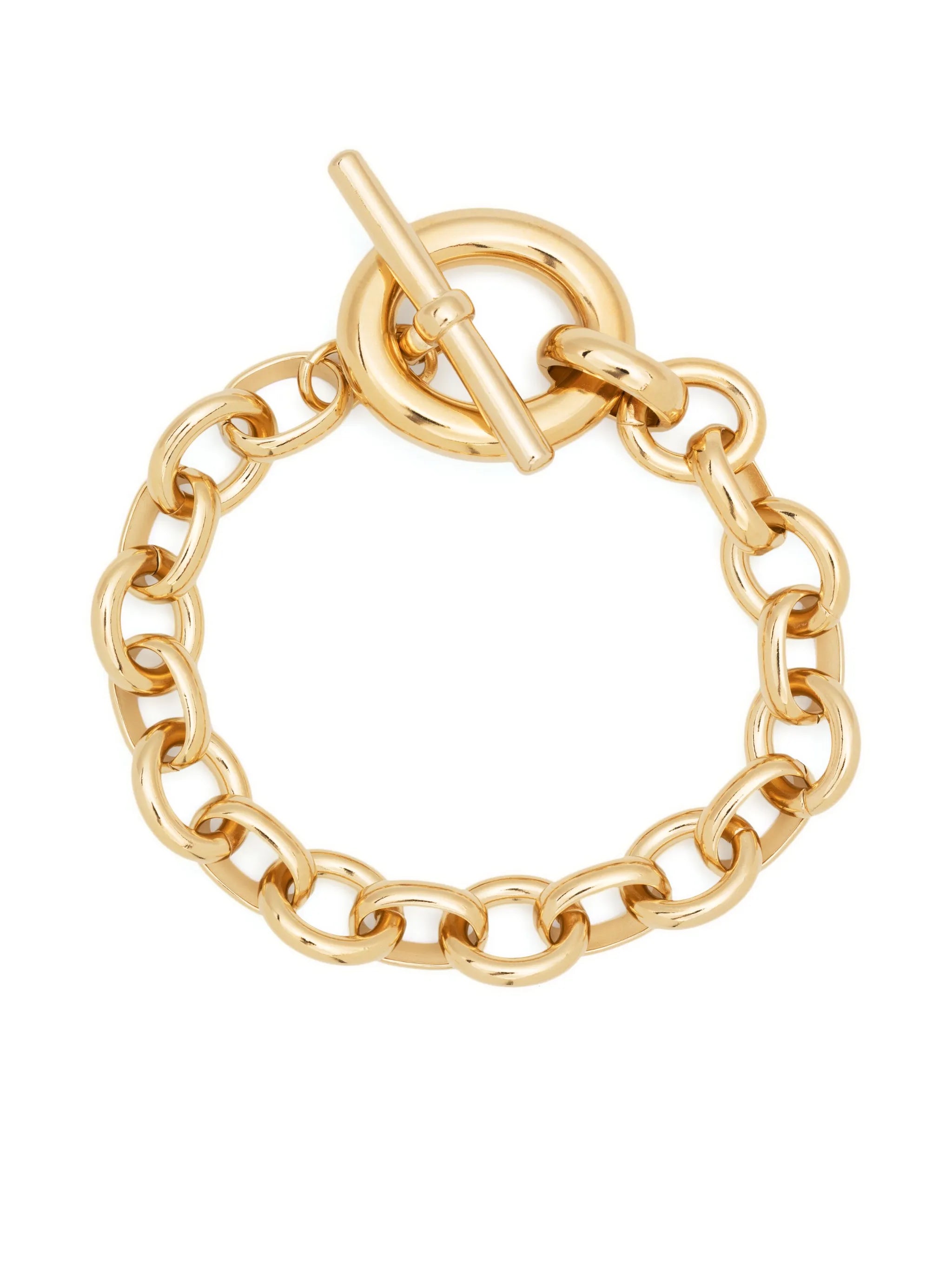 Portrait chain-link detailing bracelet