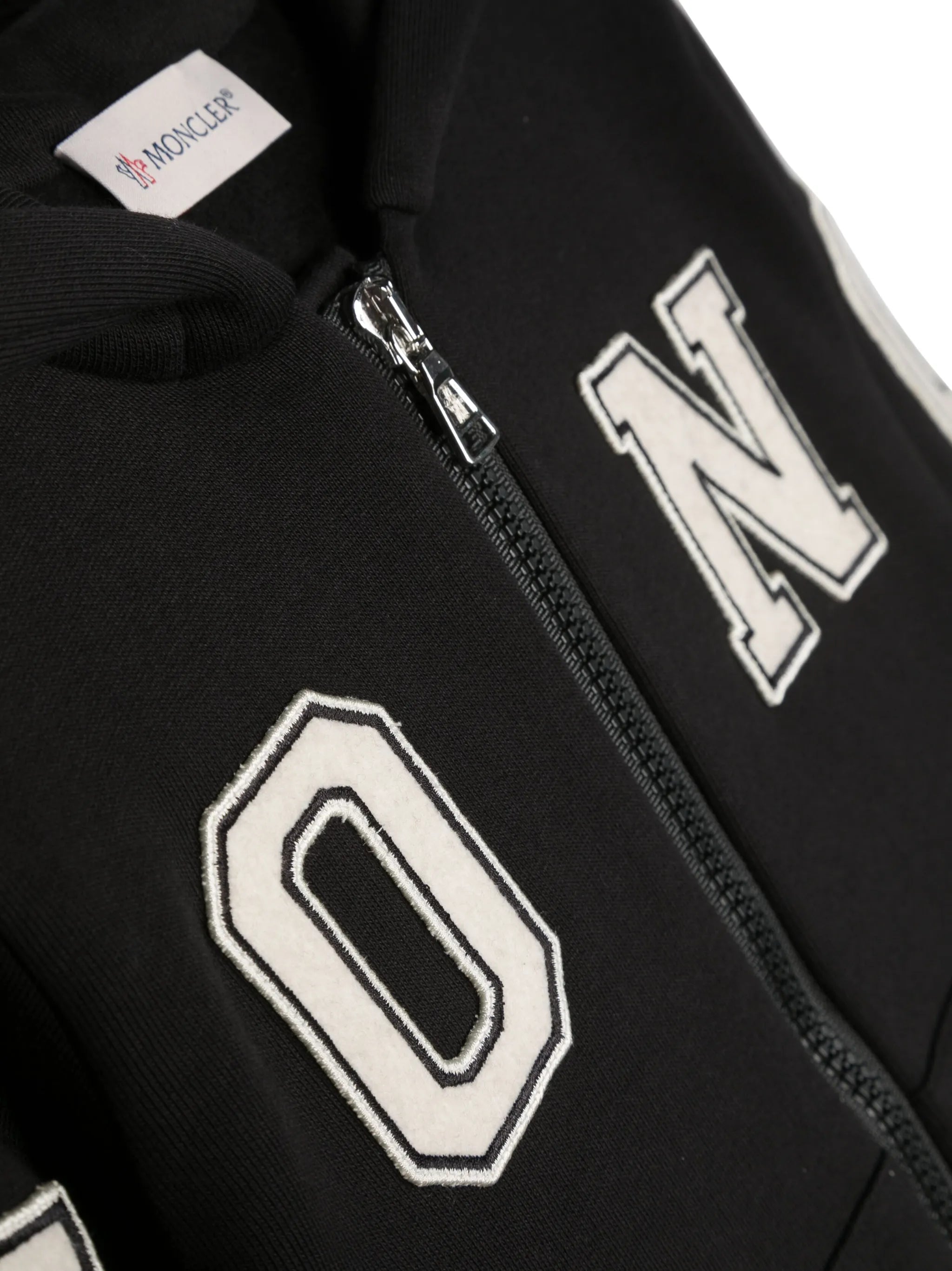 logo-print zip-up hoodie