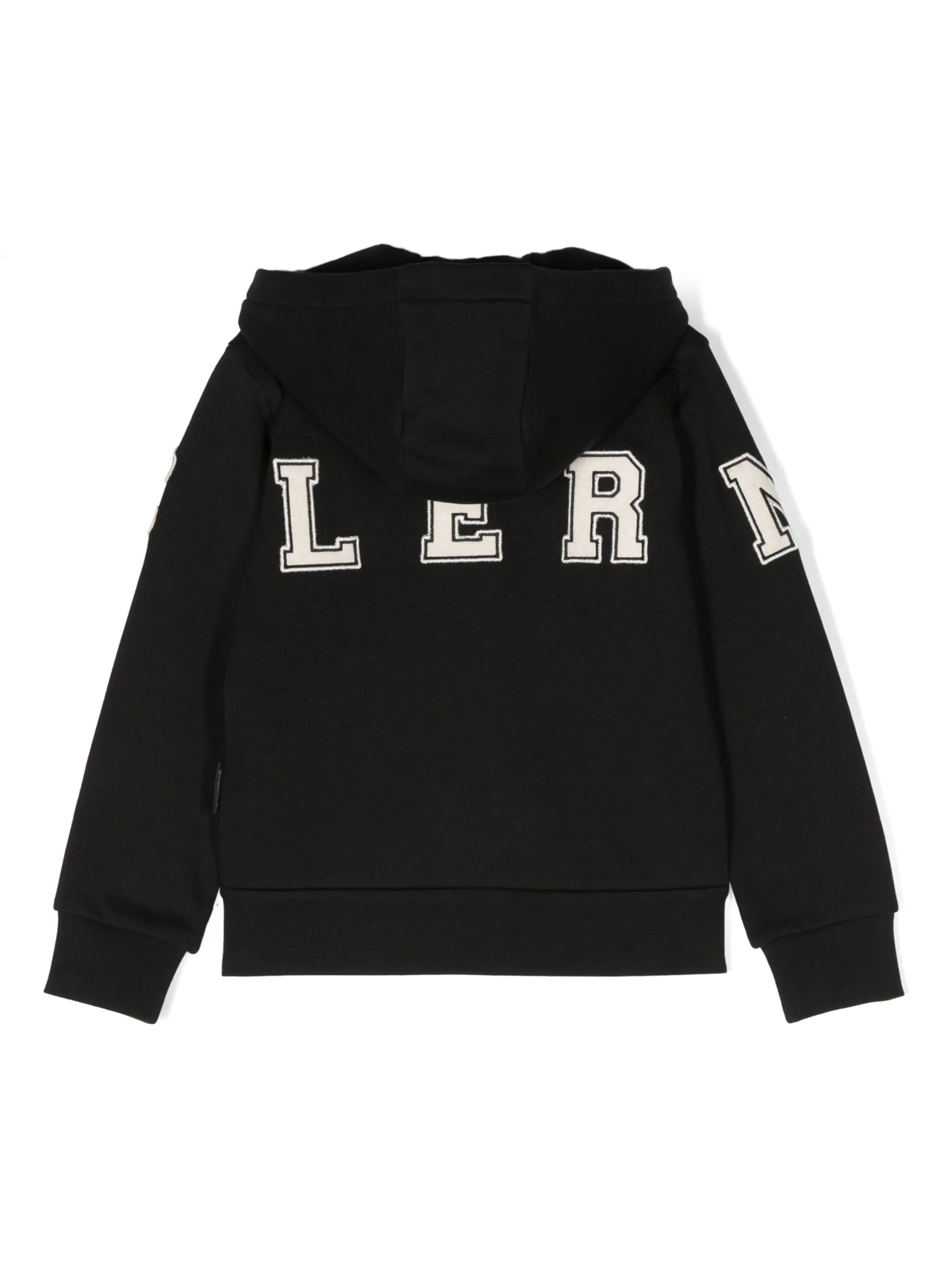 logo-print zip-up hoodie