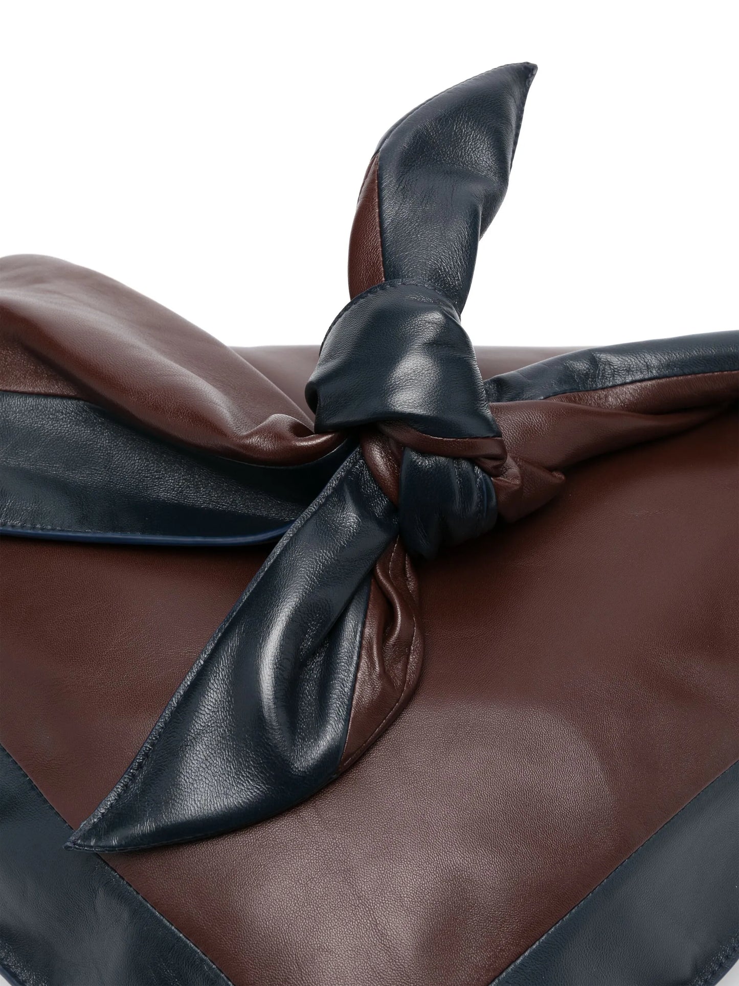 Bandana leather shoulder bag