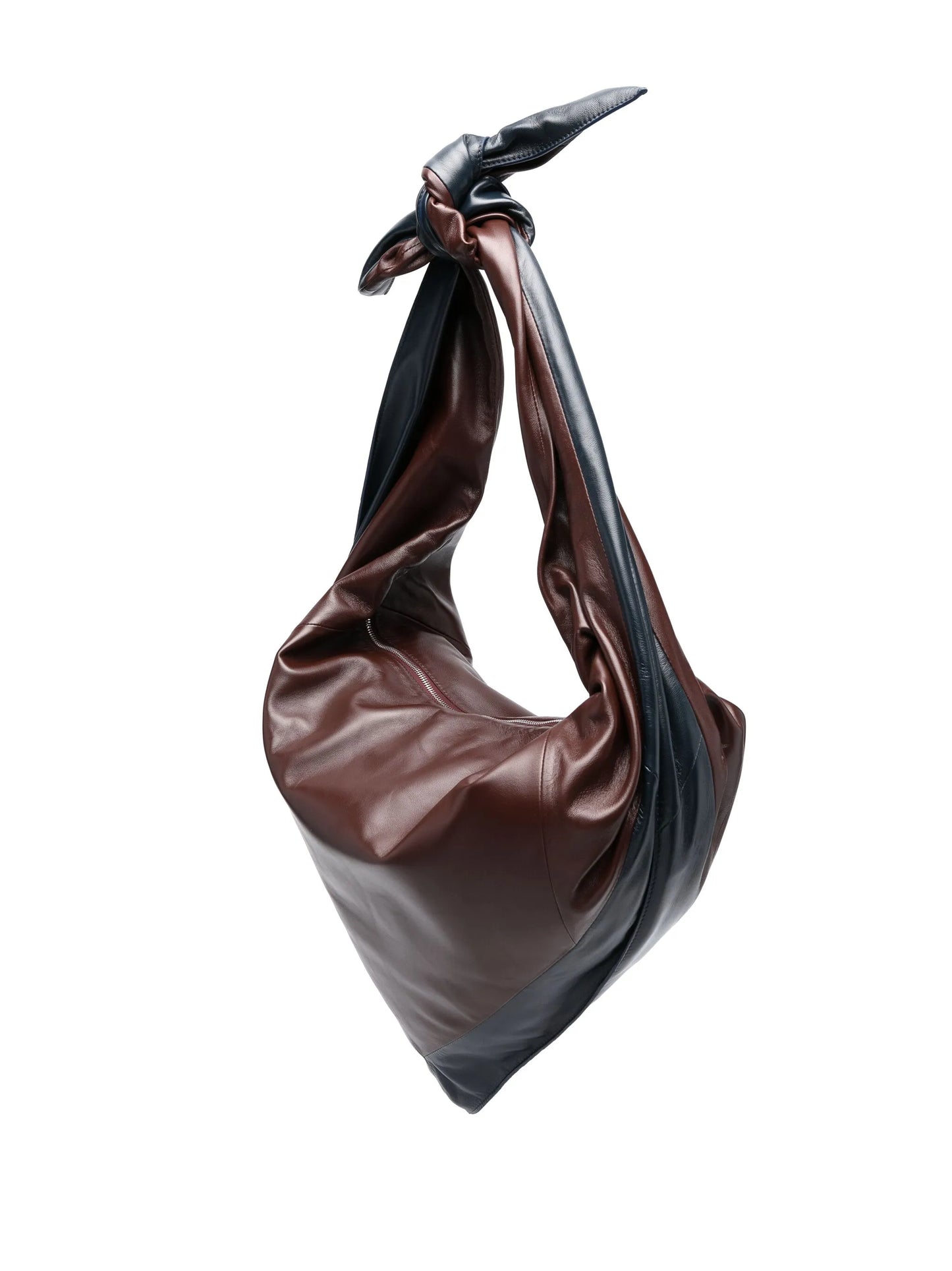 Bandana leather shoulder bag