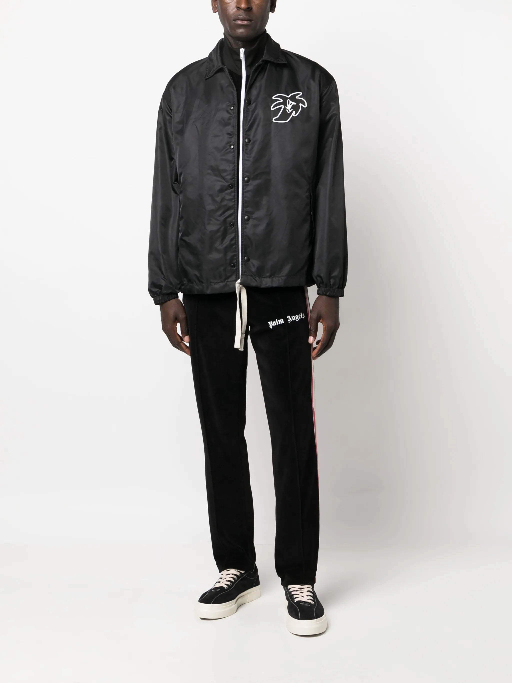 logo-patch lightweight jacket