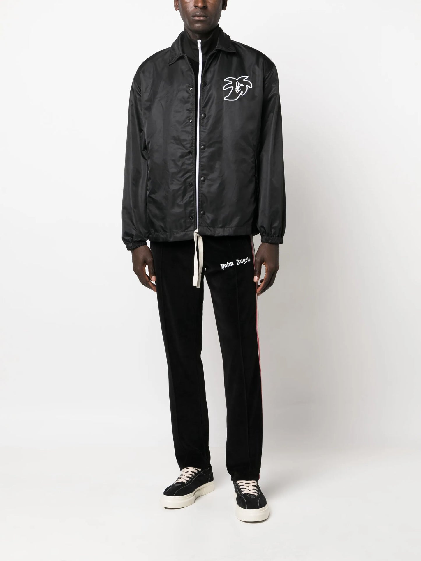 logo-patch lightweight jacket