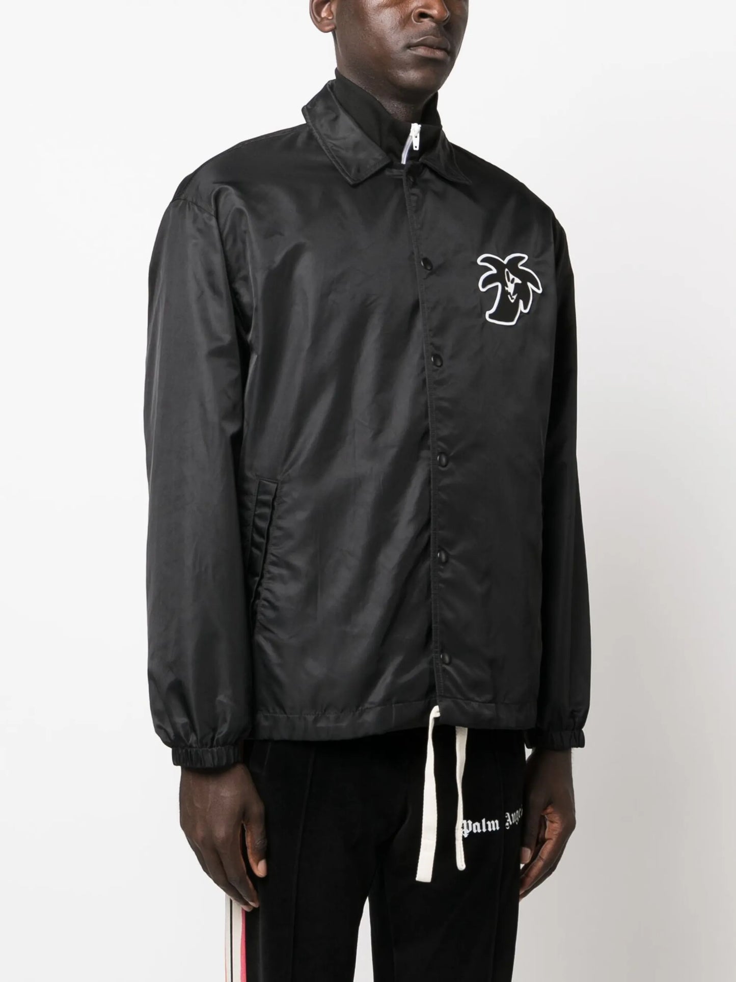 logo-patch lightweight jacket