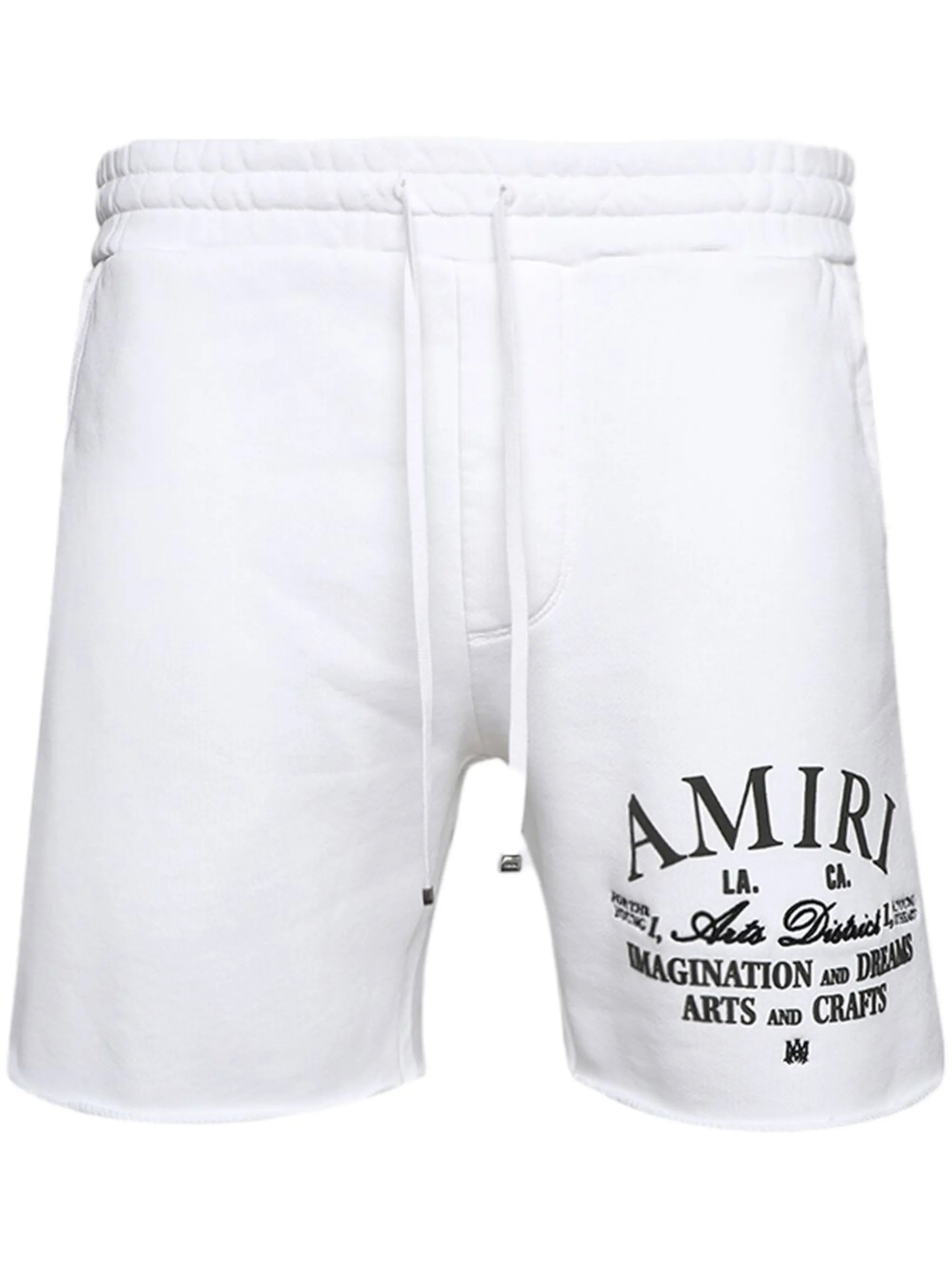 logo-print cotton track shorts